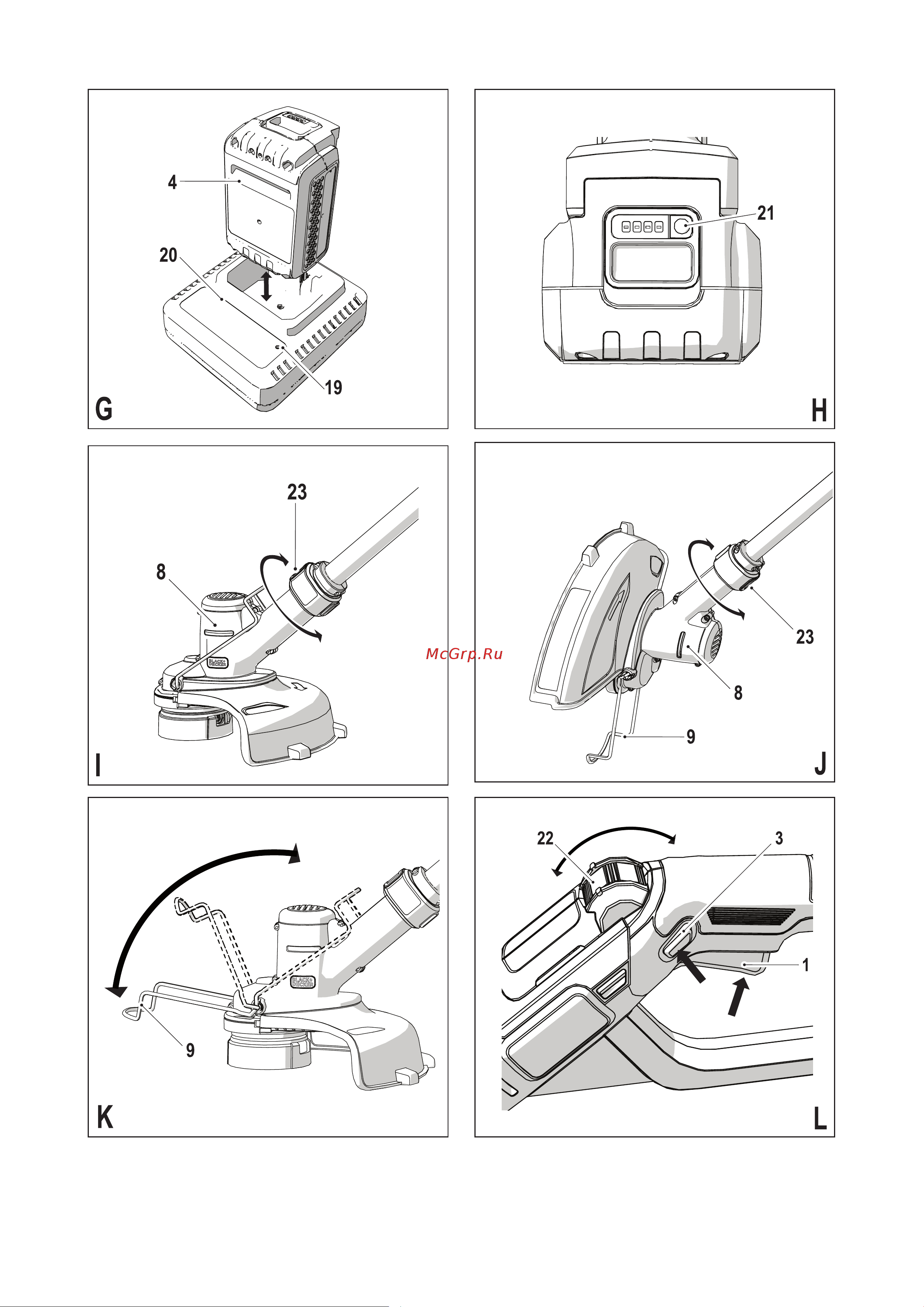BLACK & DECKER GLC3630L20 Инструкция по эксплуатации онлайн [3/20] 669507