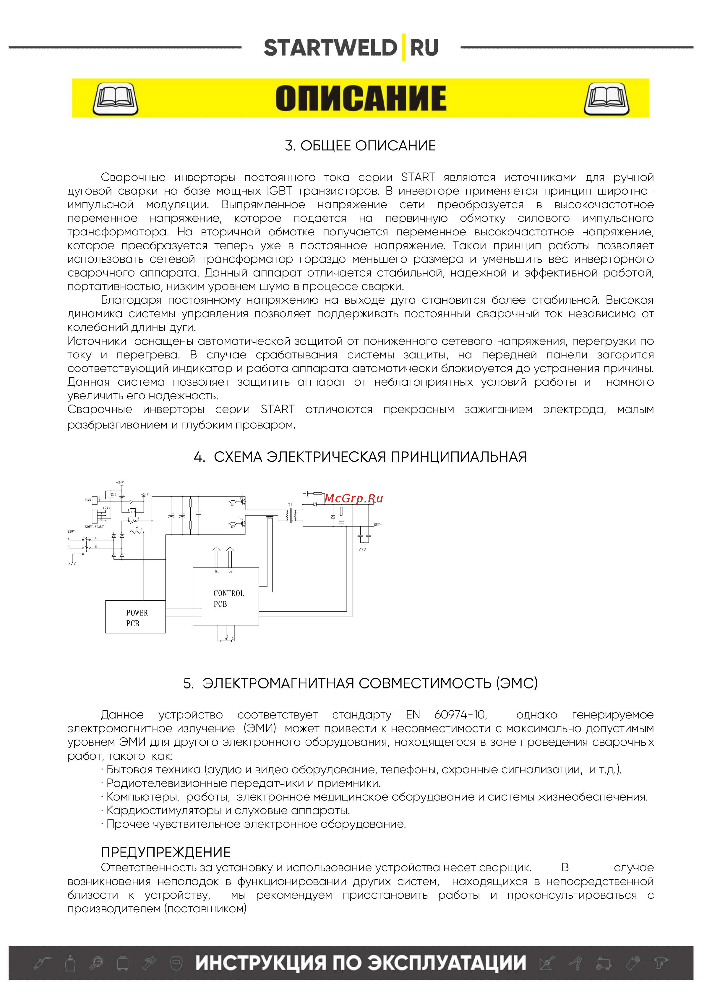 Старт 250 1ST250 [3/7] Схема электрическая принципиальная