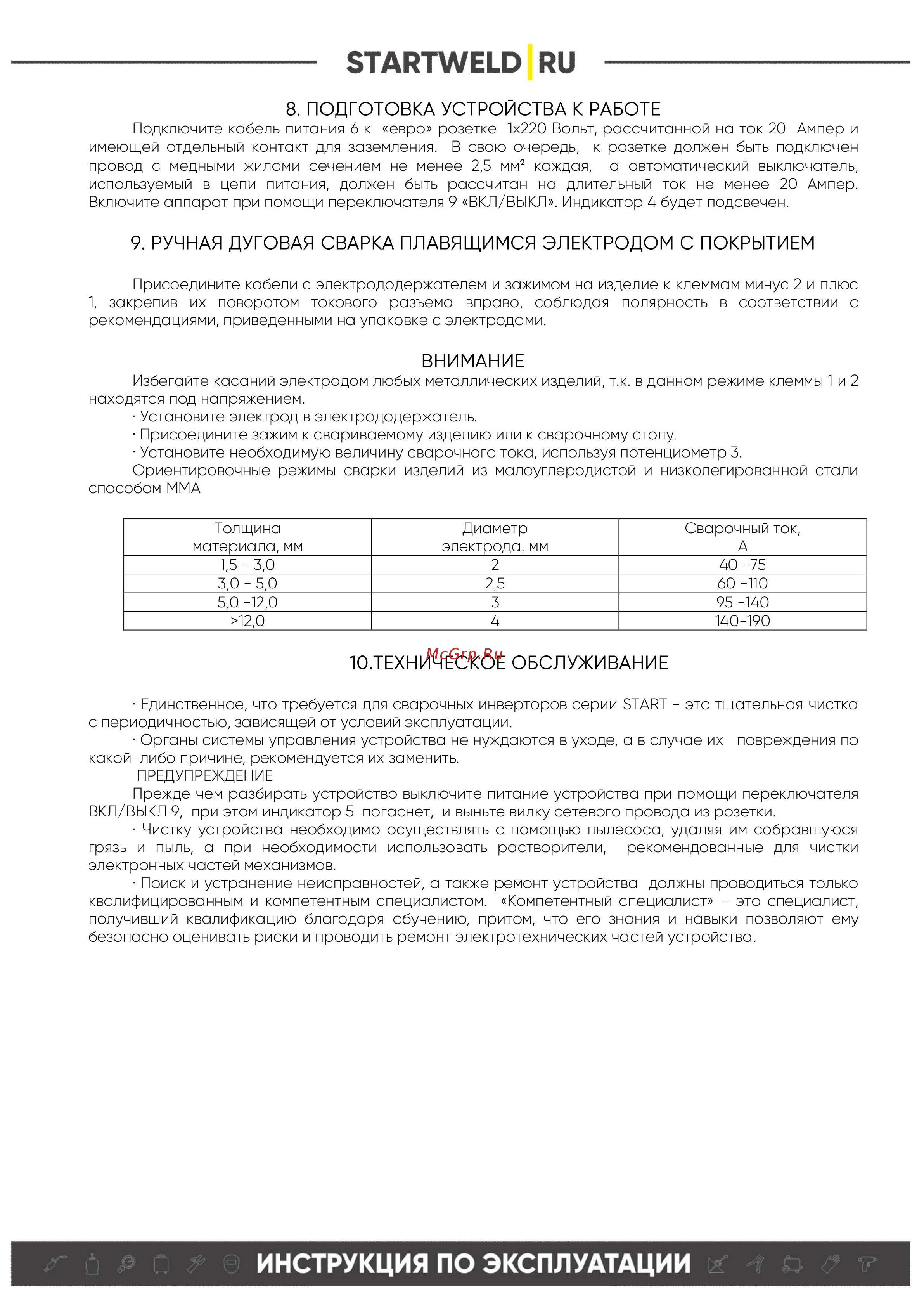 Старт 250 1ST250 [5/7] Инструкция по эксплуатации