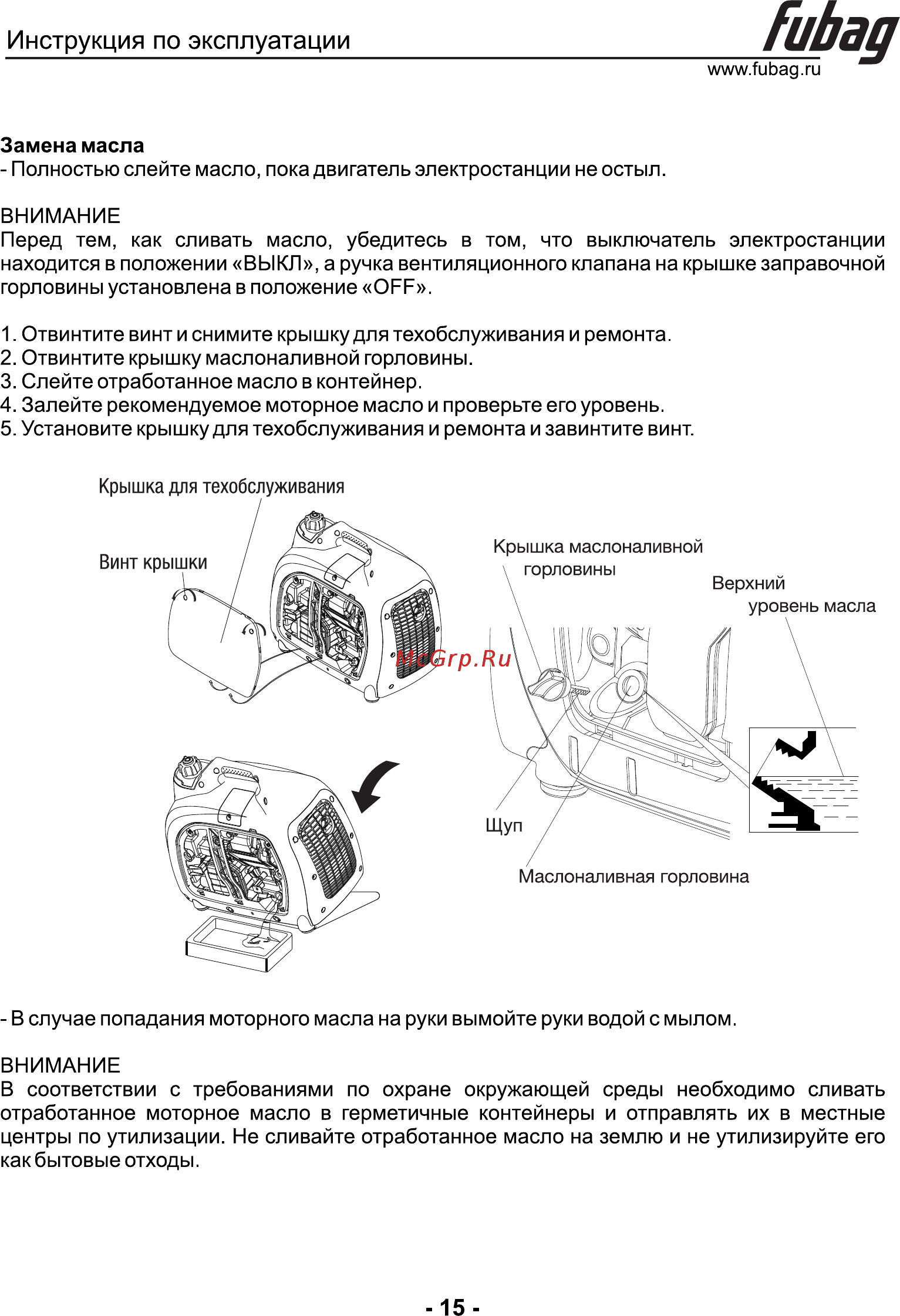 Fubag TI 800 838977 [16/22] Инструкция по эксплуатации