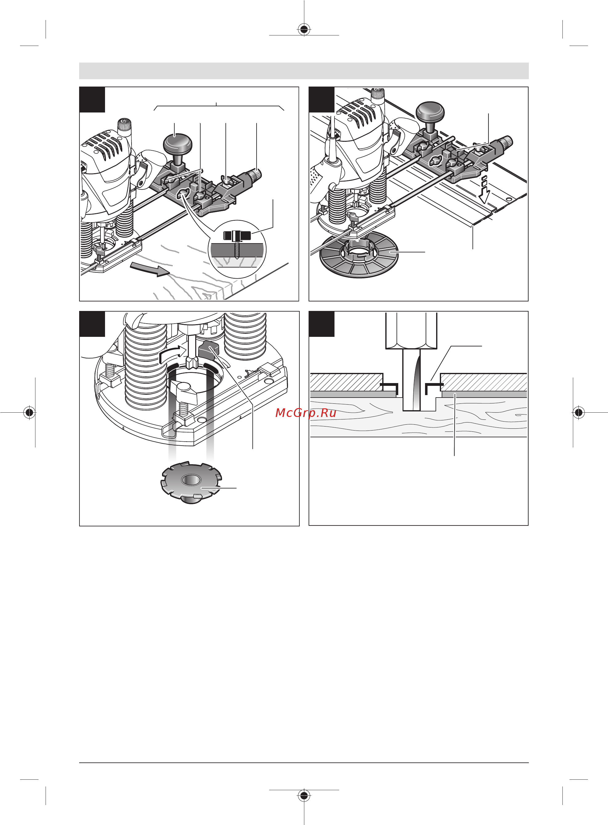 Bosch POF 1400 ACE (060326C801) + набор 6 фрез Инструкция по эксплуатации онлайн [6/131] 503952