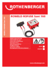 Rothenberger ROWELD ROFUSE Sani 160 54230 Инструкция по эксплуатации