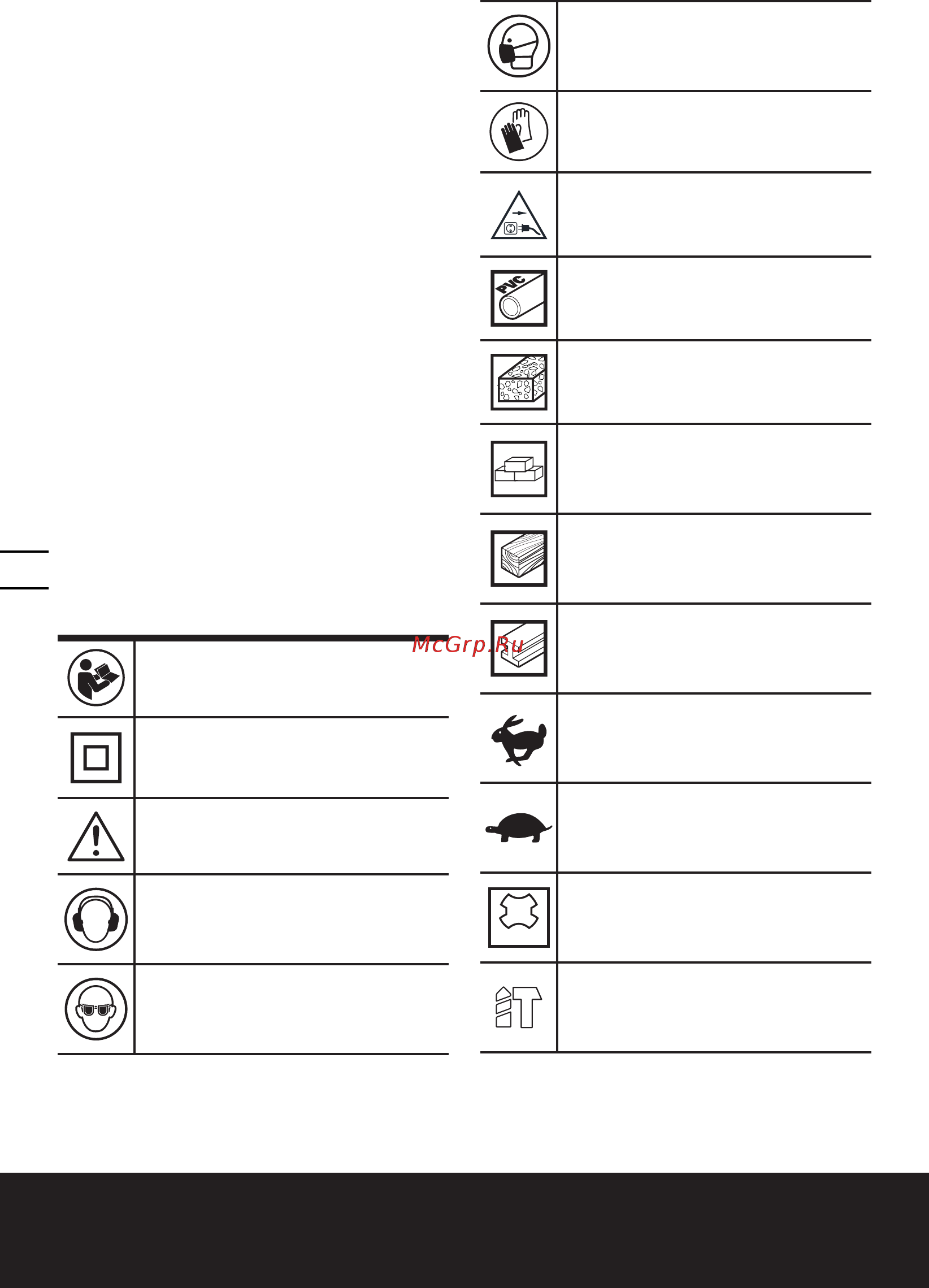 Worx WX339 [6/84] Hammer safety warnings