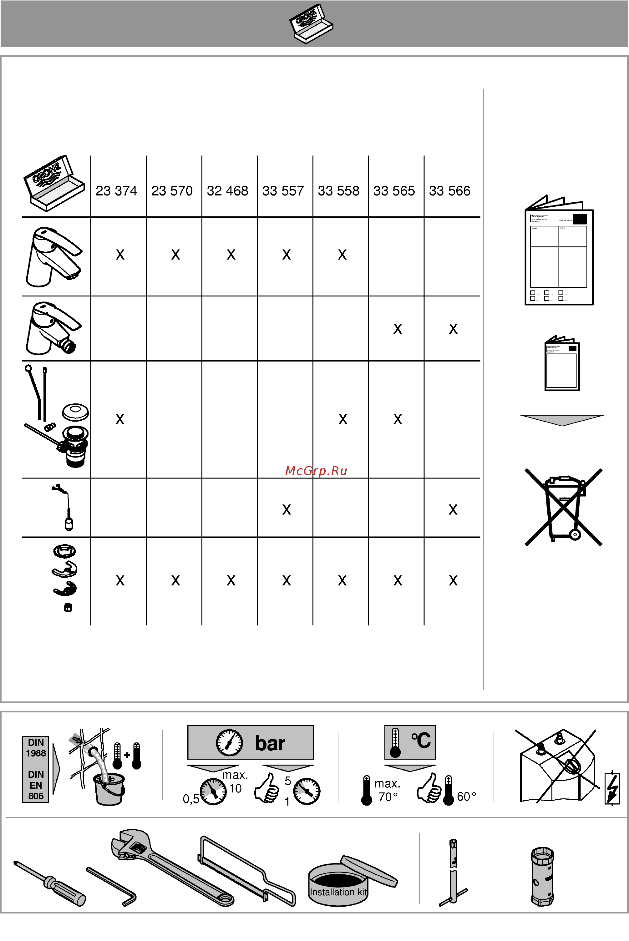 Grohe EUROSTYLE NEW 23570003 [2/10] 19 017 19 332