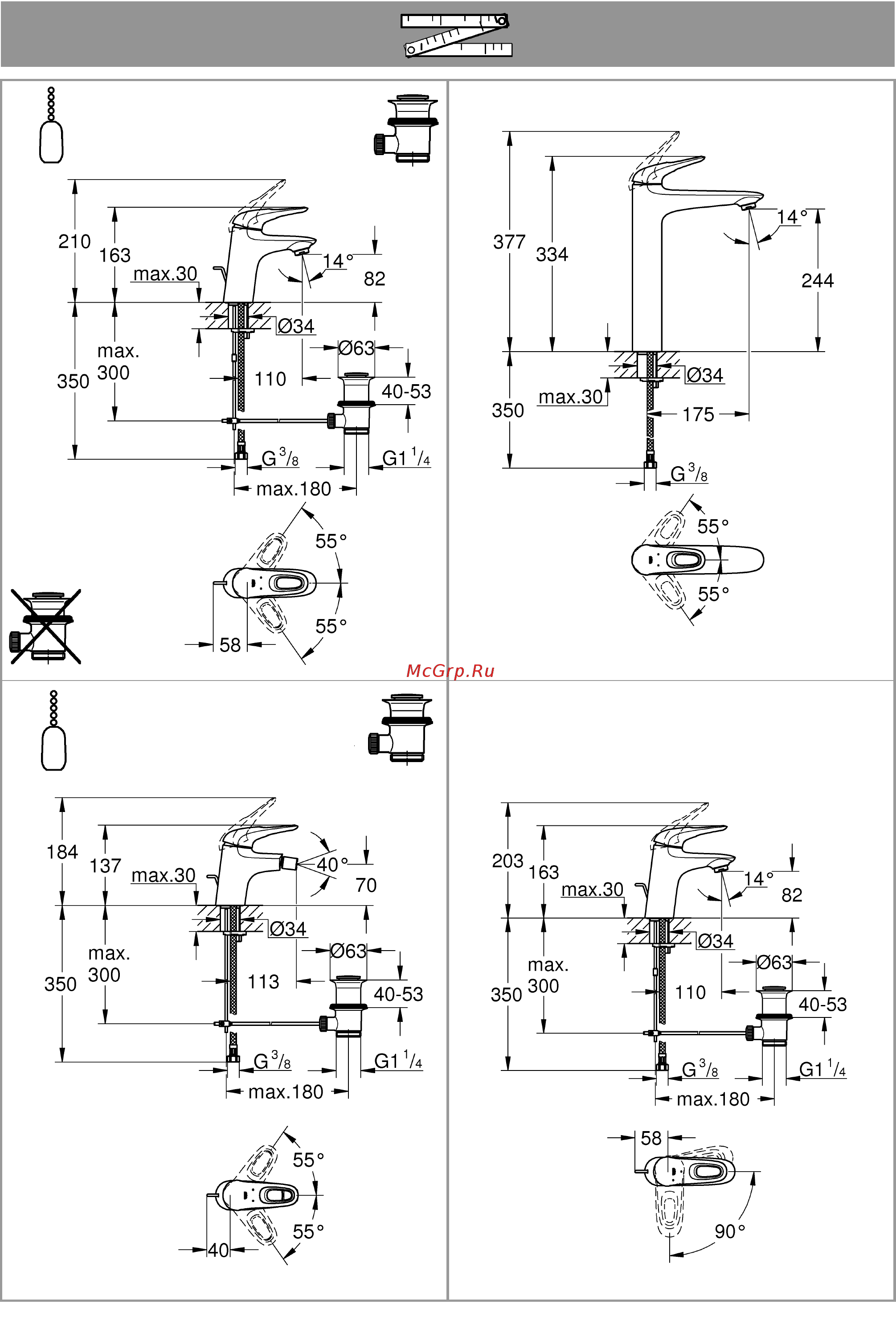 Grohe EUROSTYLE NEW 23570003 Инструкция по эксплуатации онлайн [3/10] 504092