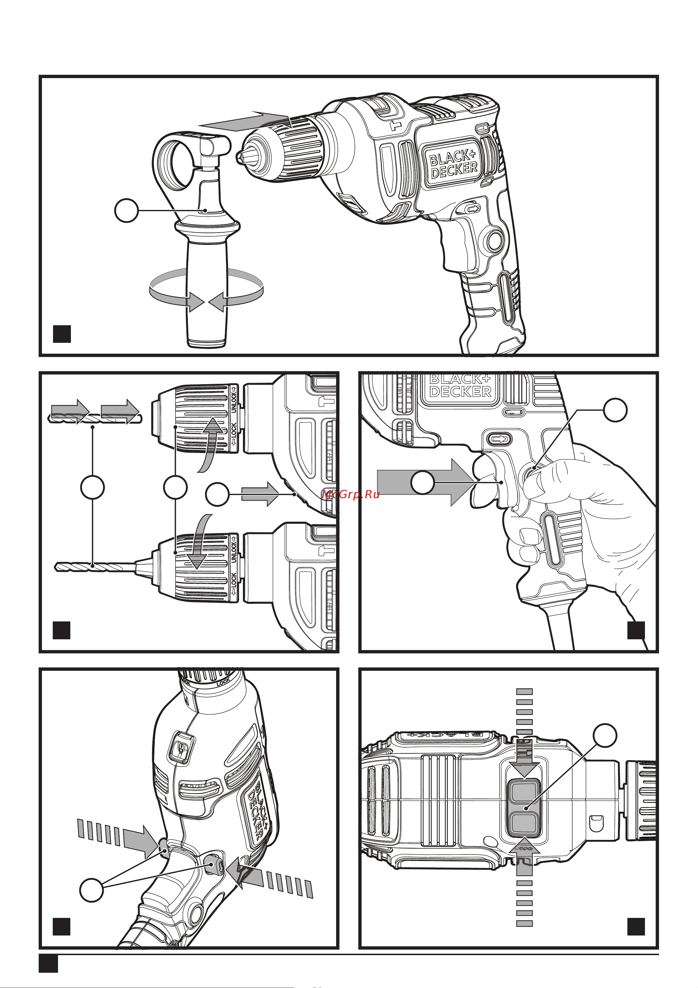 Black & Decker BEH710 Omega Инструкция по эксплуатации онлайн [2/16] 504305