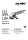 Metabo WQ 1100-125 (610035010) Инструкция по эксплуатации