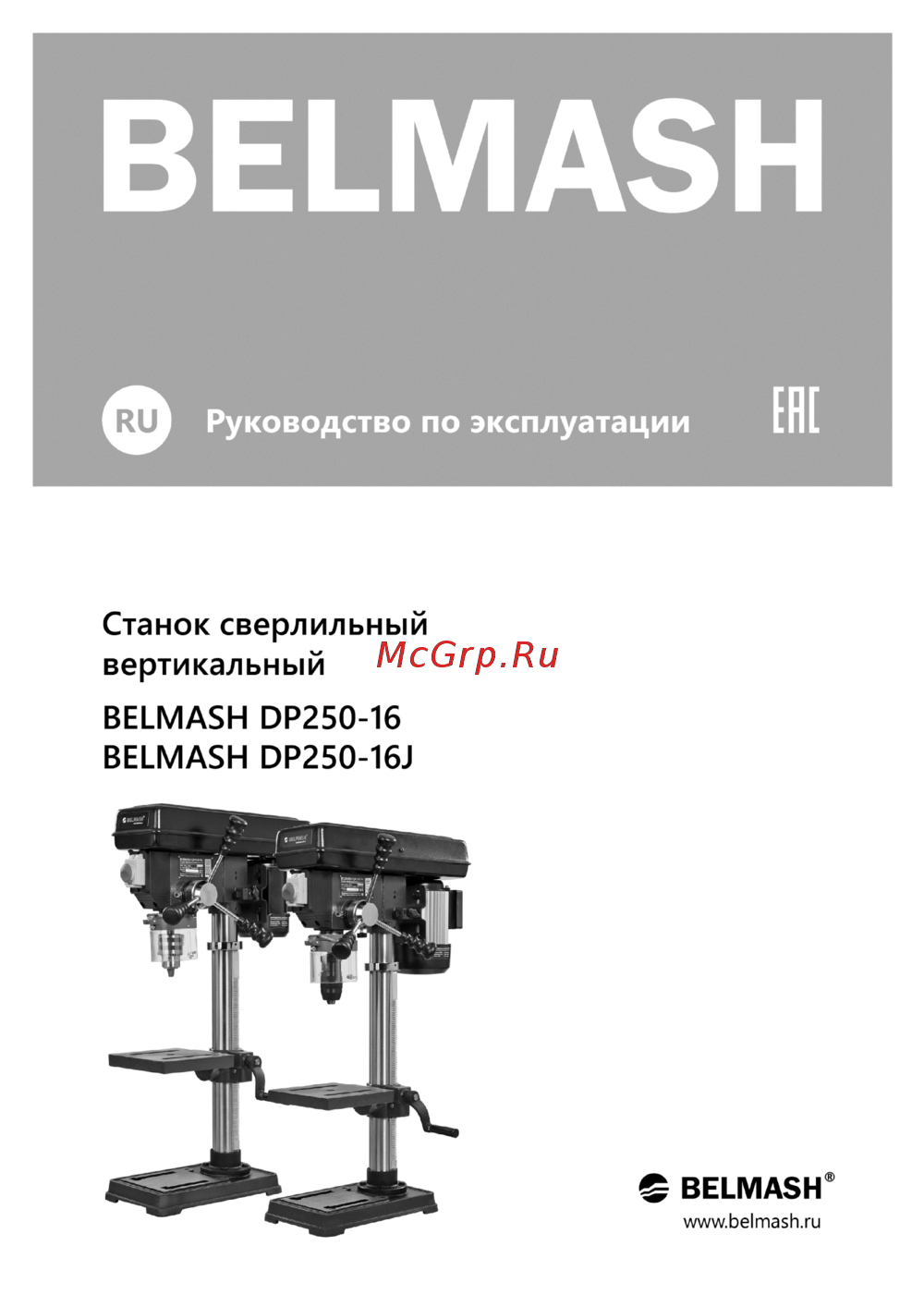Белмаш DP250-16 Инструкция по эксплуатации