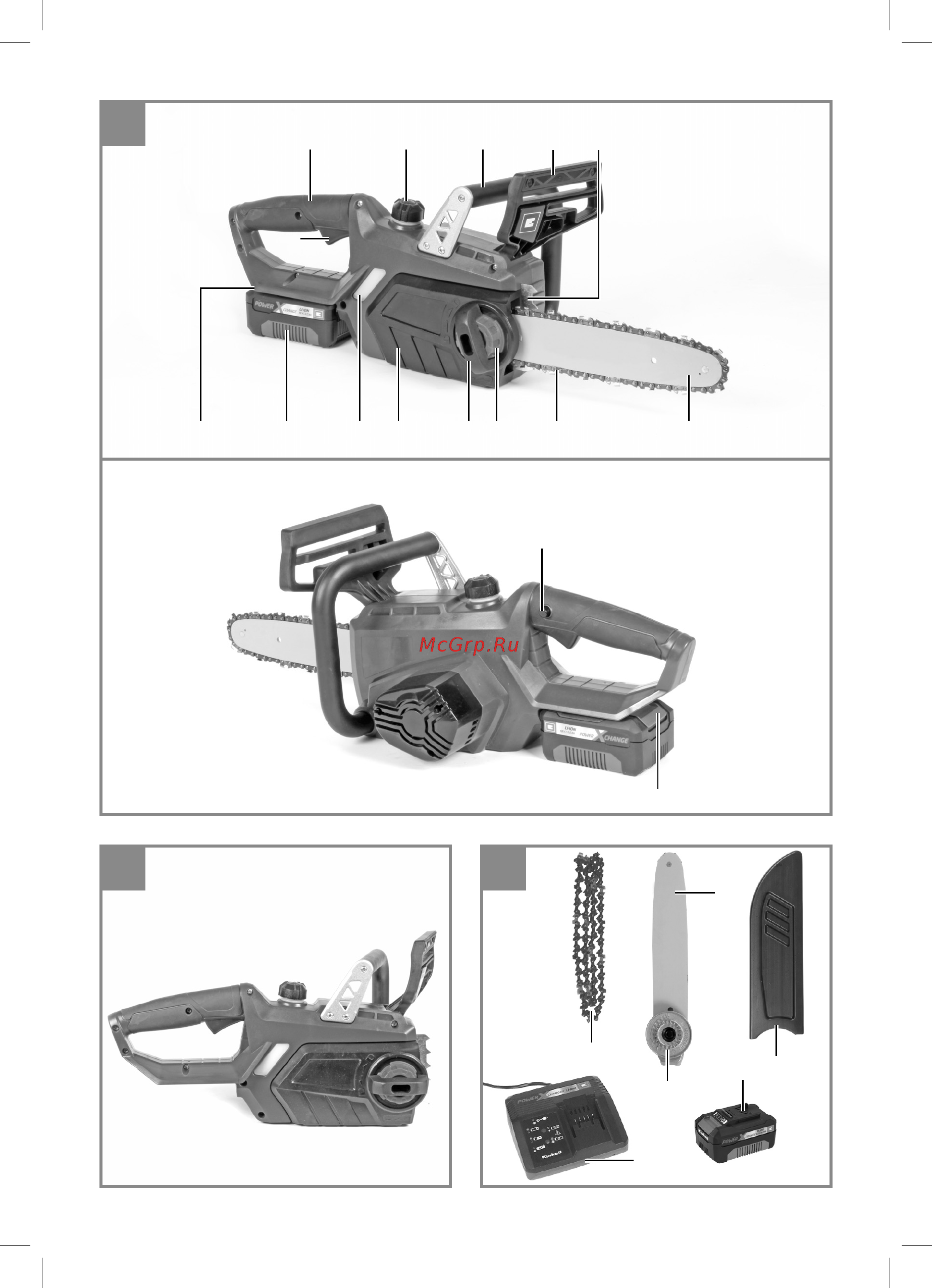 Einhell PXC GE-LC 18 Li Kit (4501760) Инструкция по эксплуатации онлайн [2/160] 504625