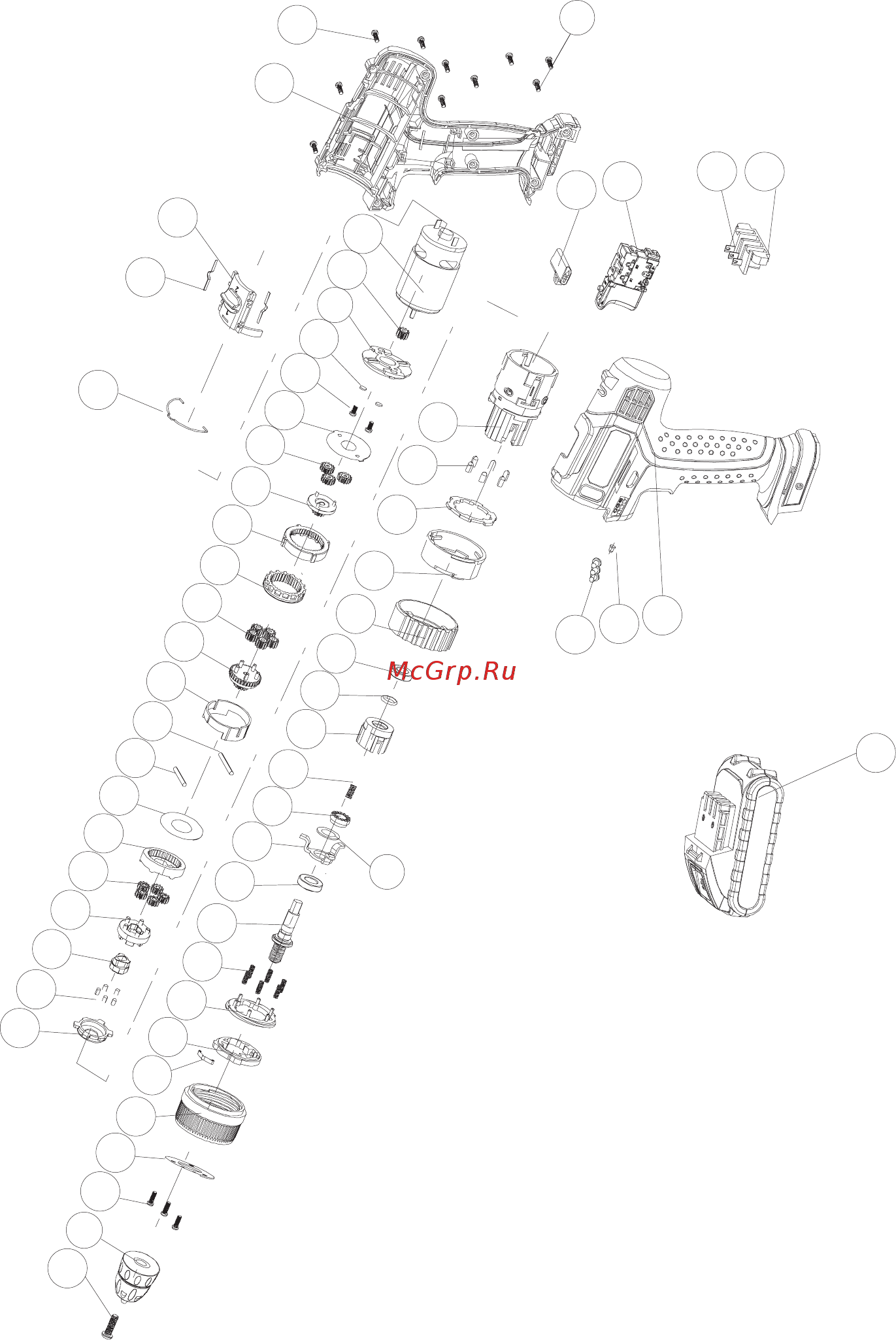 Bort BAB-18Ix2Li-FD [17/30] Exploded view