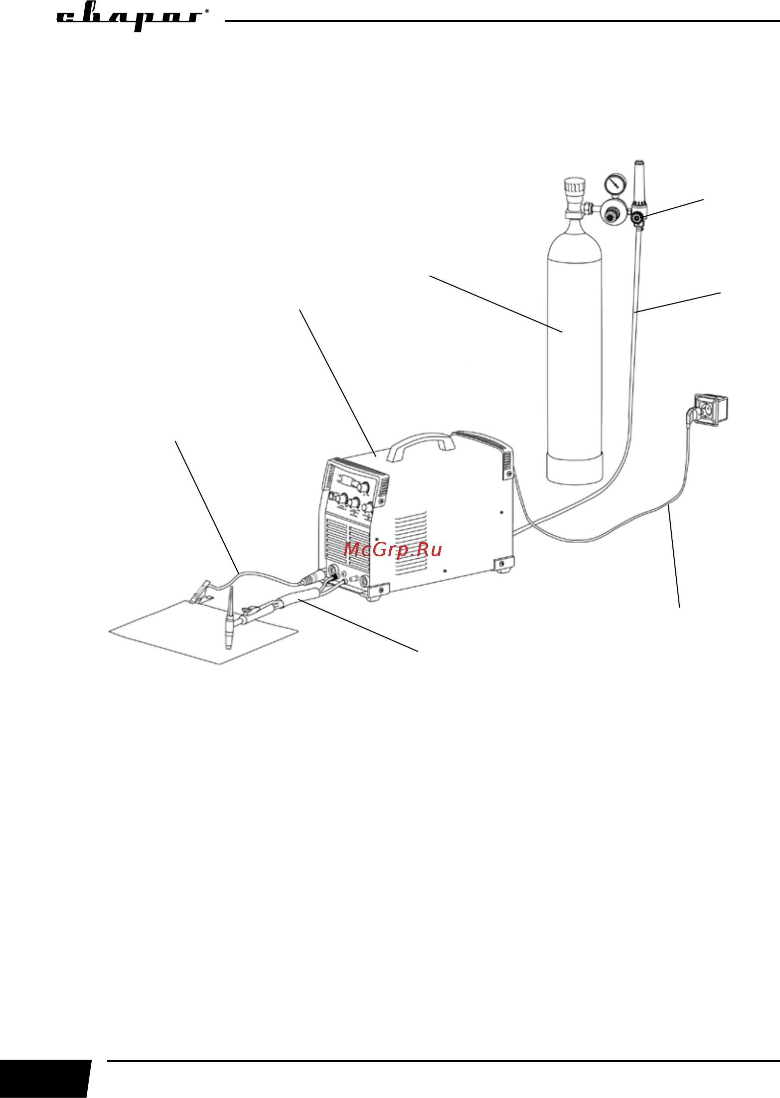 Сварог TIG 250 REAL W229 96629 [16/44] Подготовка аппарата к работе для tig сварки