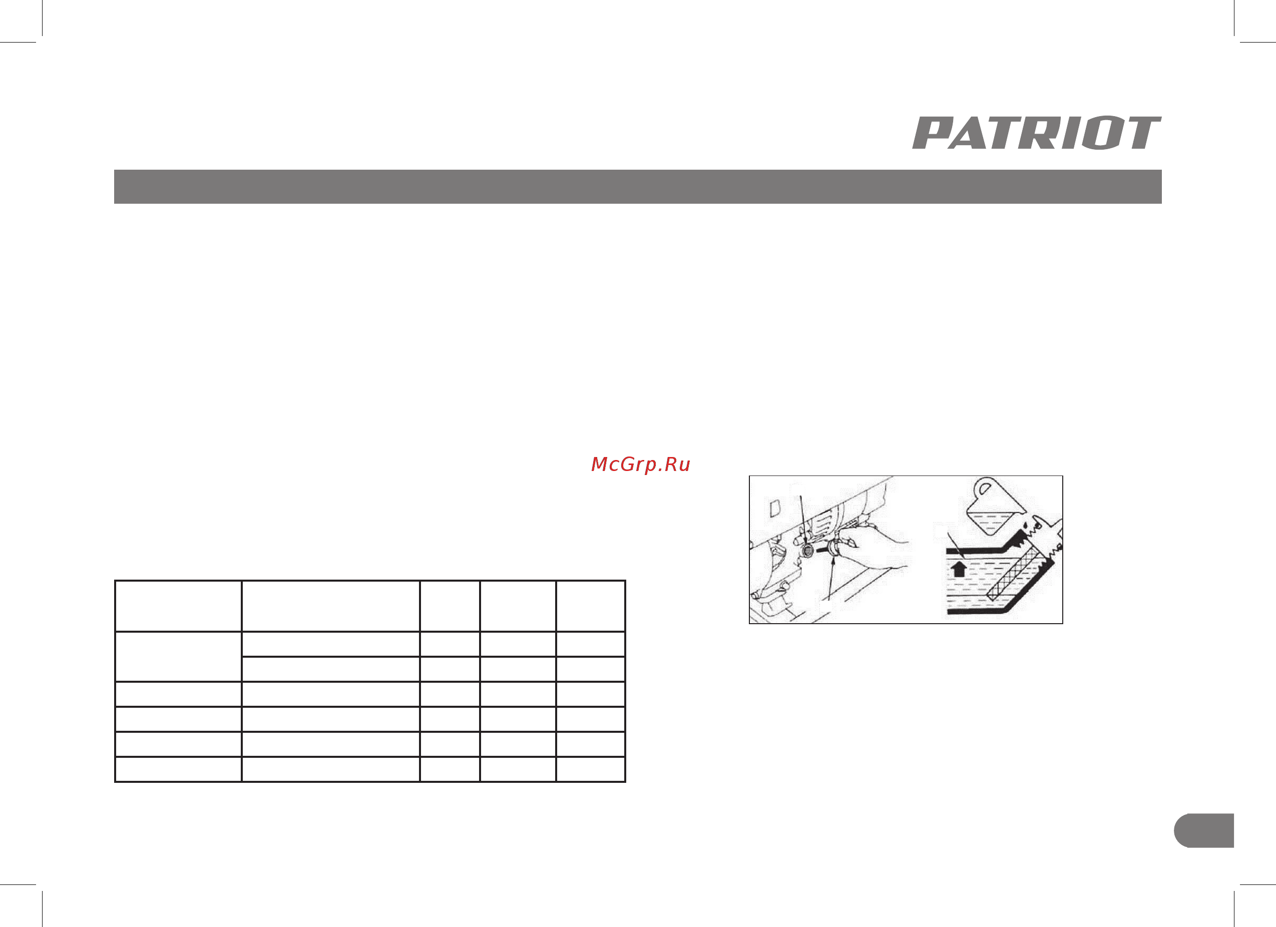 Patriot GP 6510AE (474101580) [15/28] Техническое обслуживание