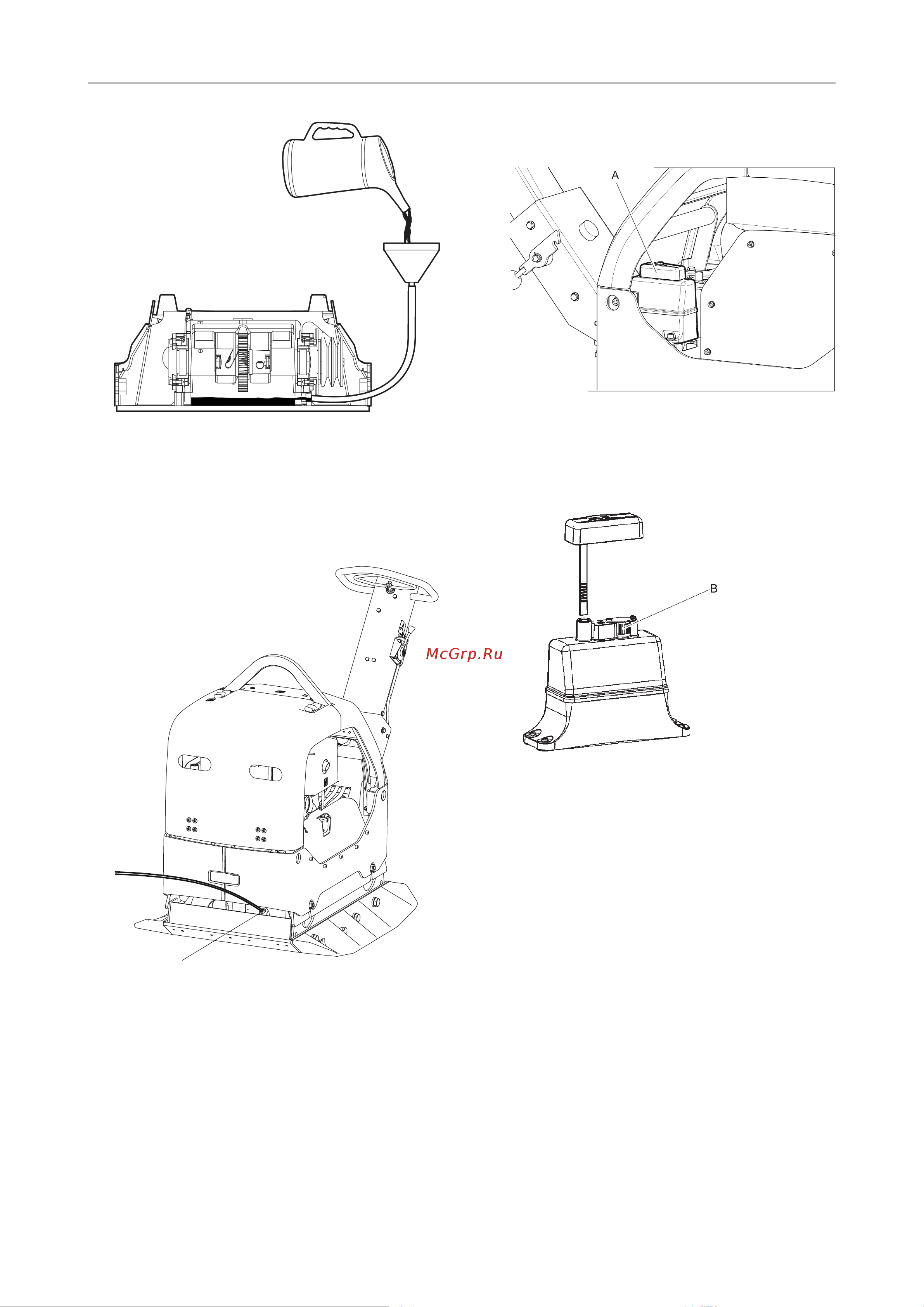 HUSQVARNA CONSTRUCTION LG 504 DEW [35/44] Гидравлическая система замена гидравлического масла
