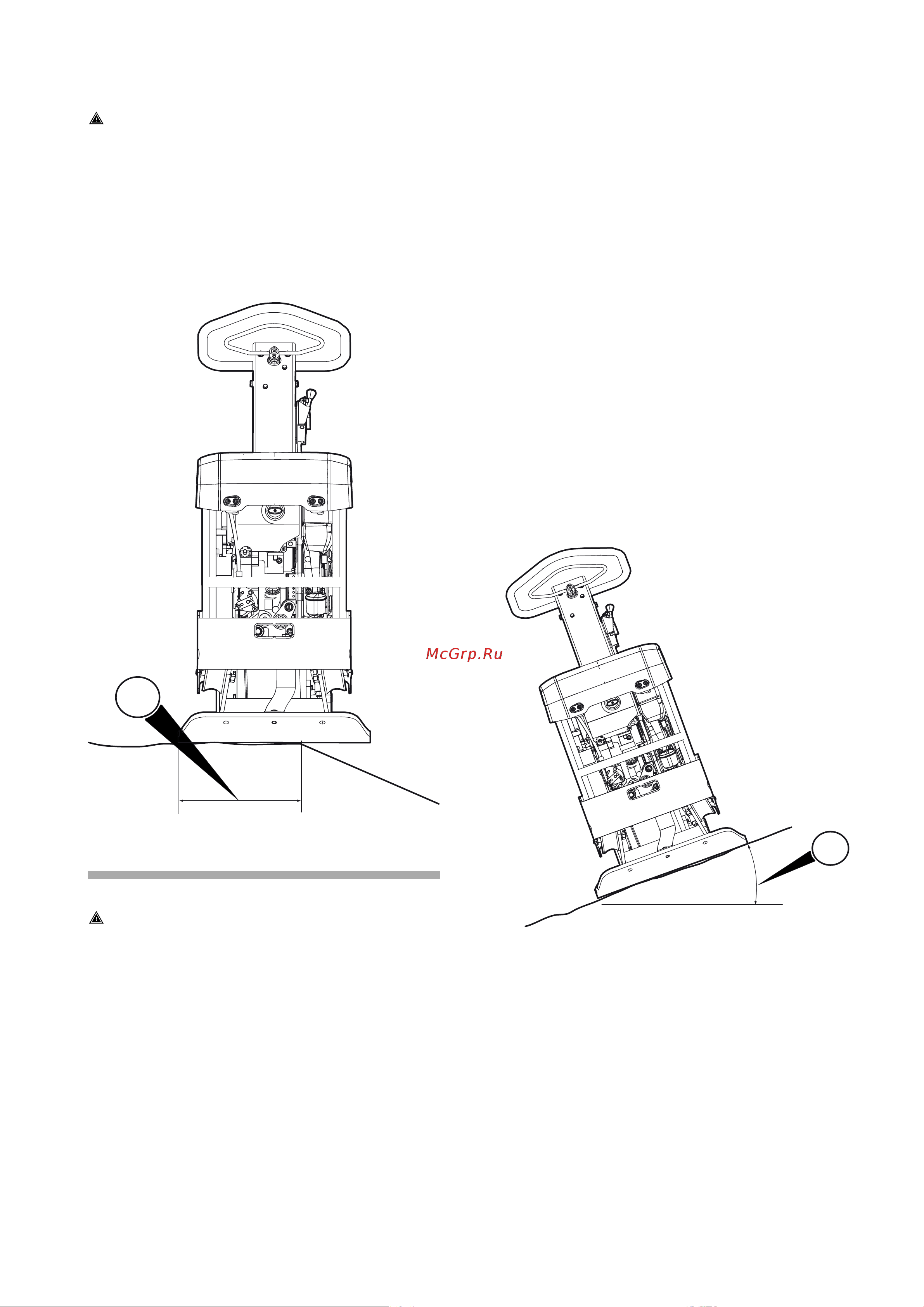HUSQVARNA CONSTRUCTION LG 204 D [19/40] Эксплуатация на уклонах