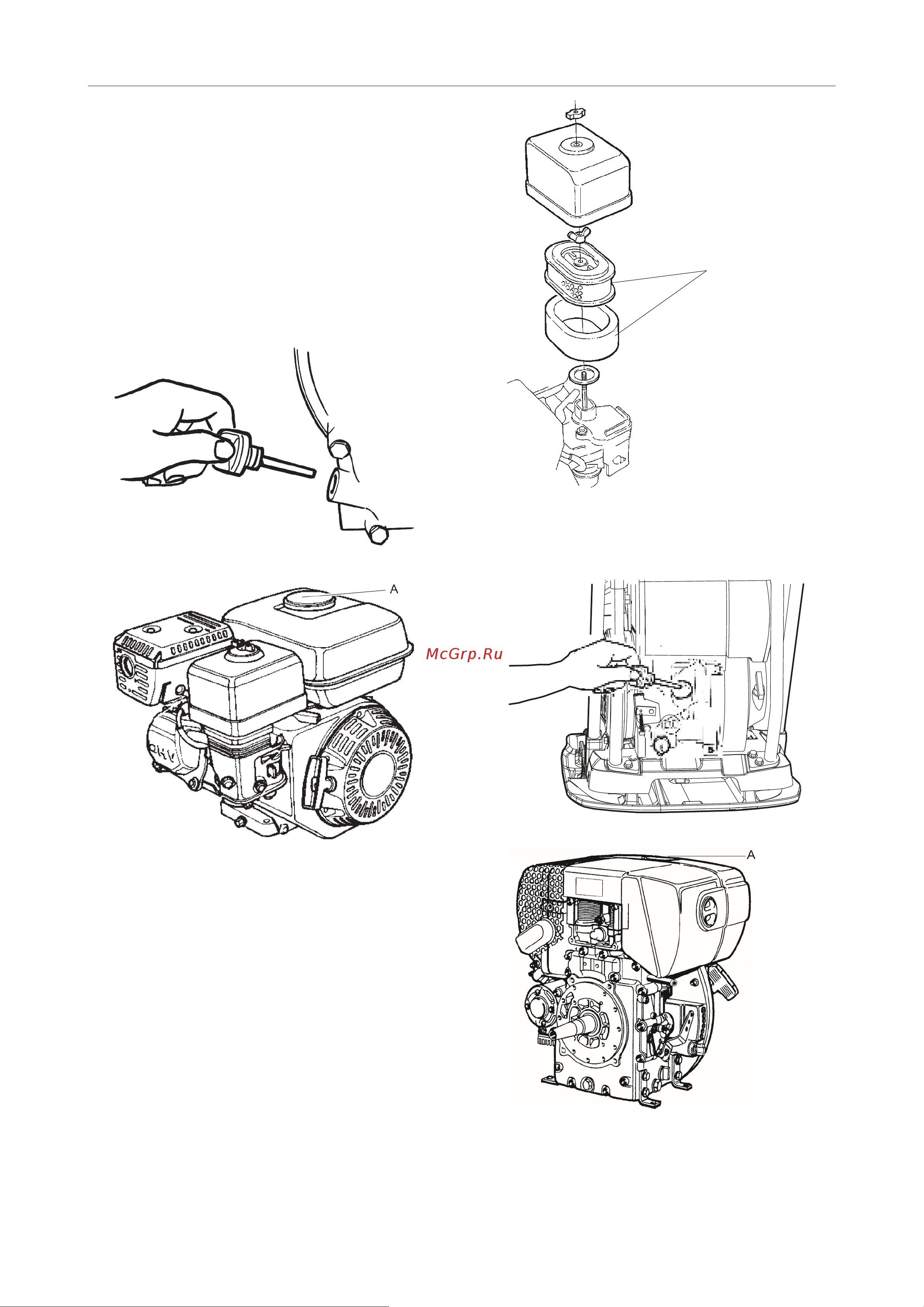 HUSQVARNA CONSTRUCTION LG 204 [28/40] Проверка двигателя honda