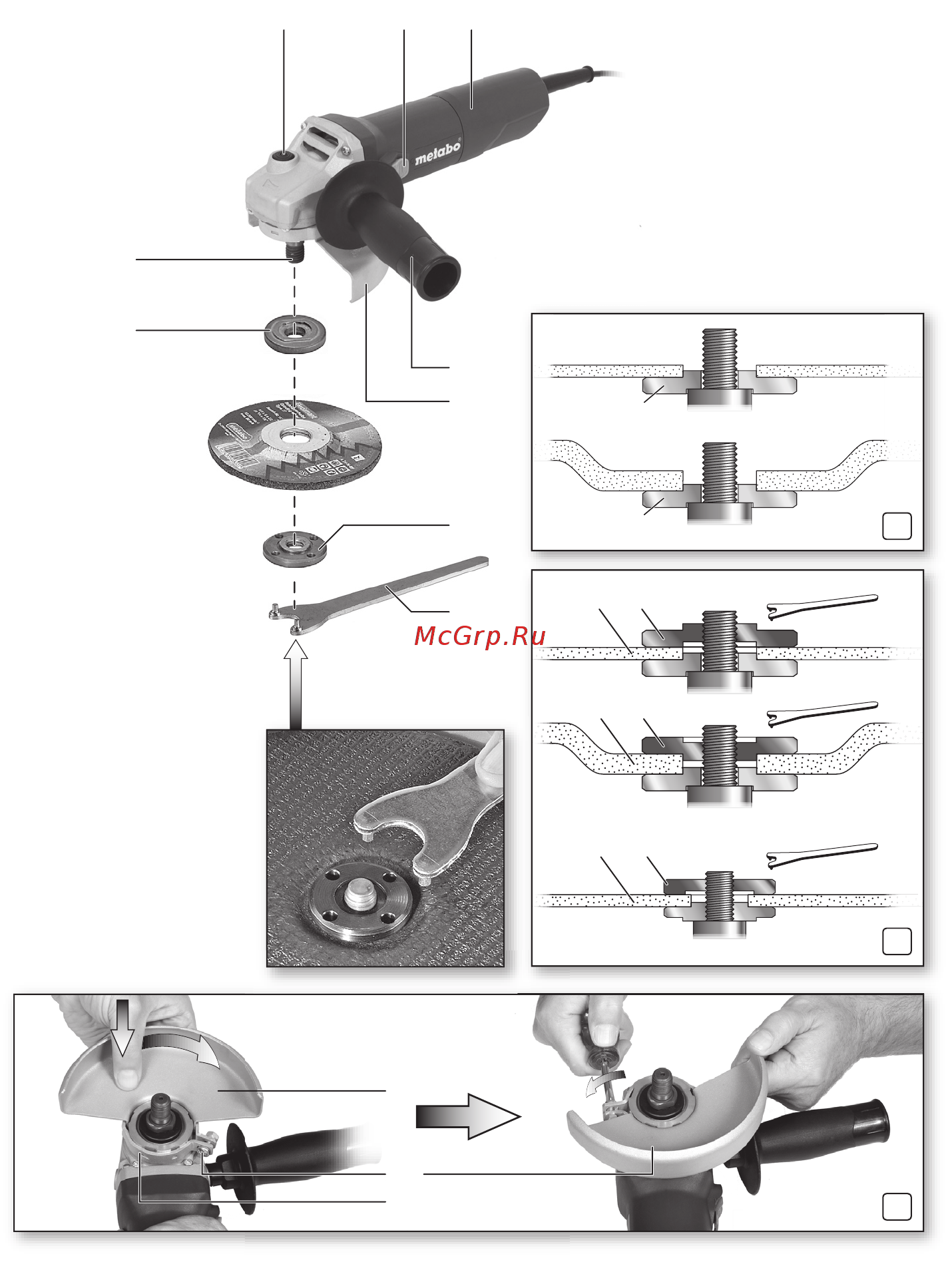 Metabo W 750-125 (603605010) Инструкция по эксплуатации онлайн [2/108] 504857