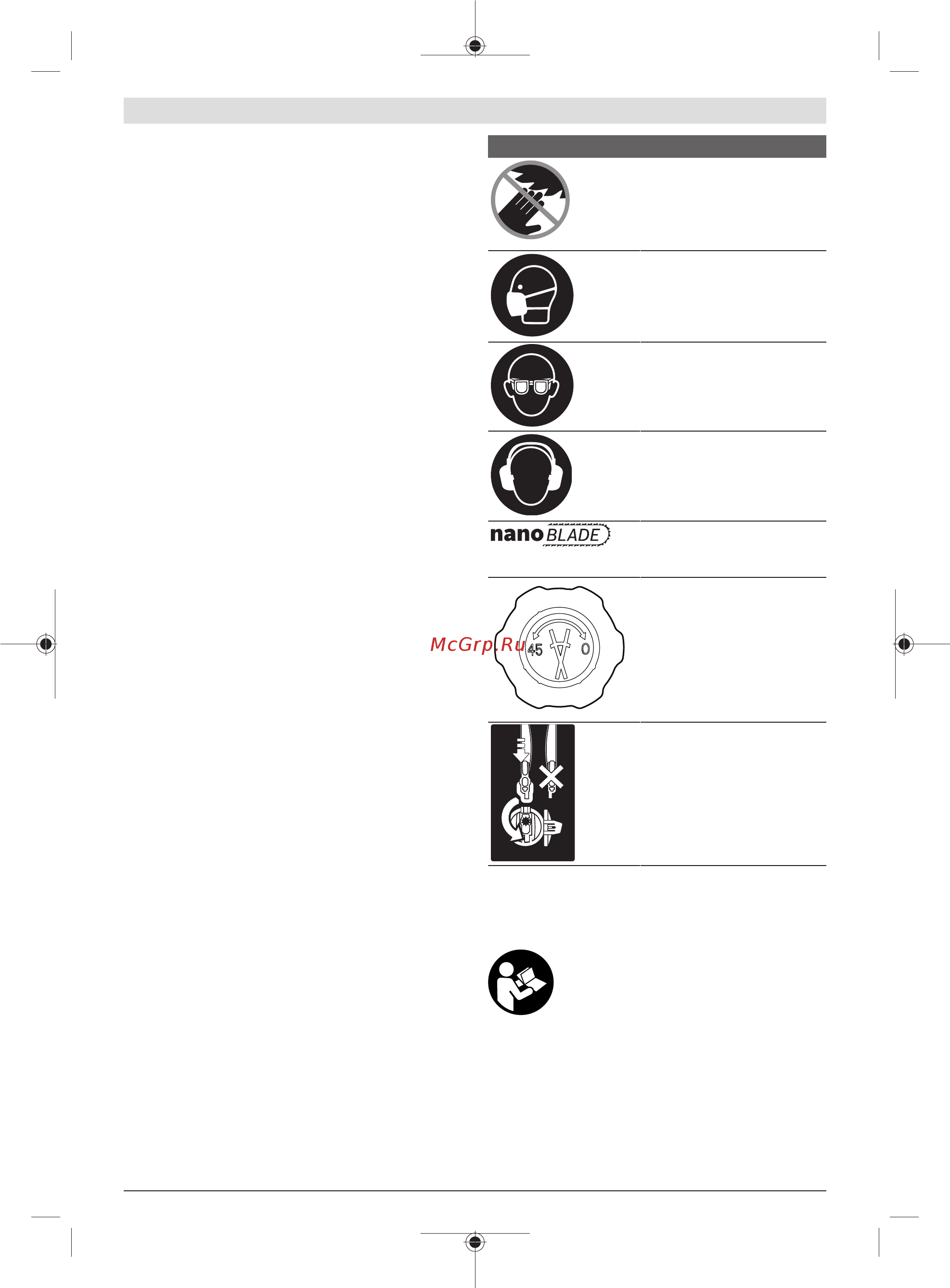Bosch AdvancedTableCut 52 (0.603.B12.000) [22/313] Symbols