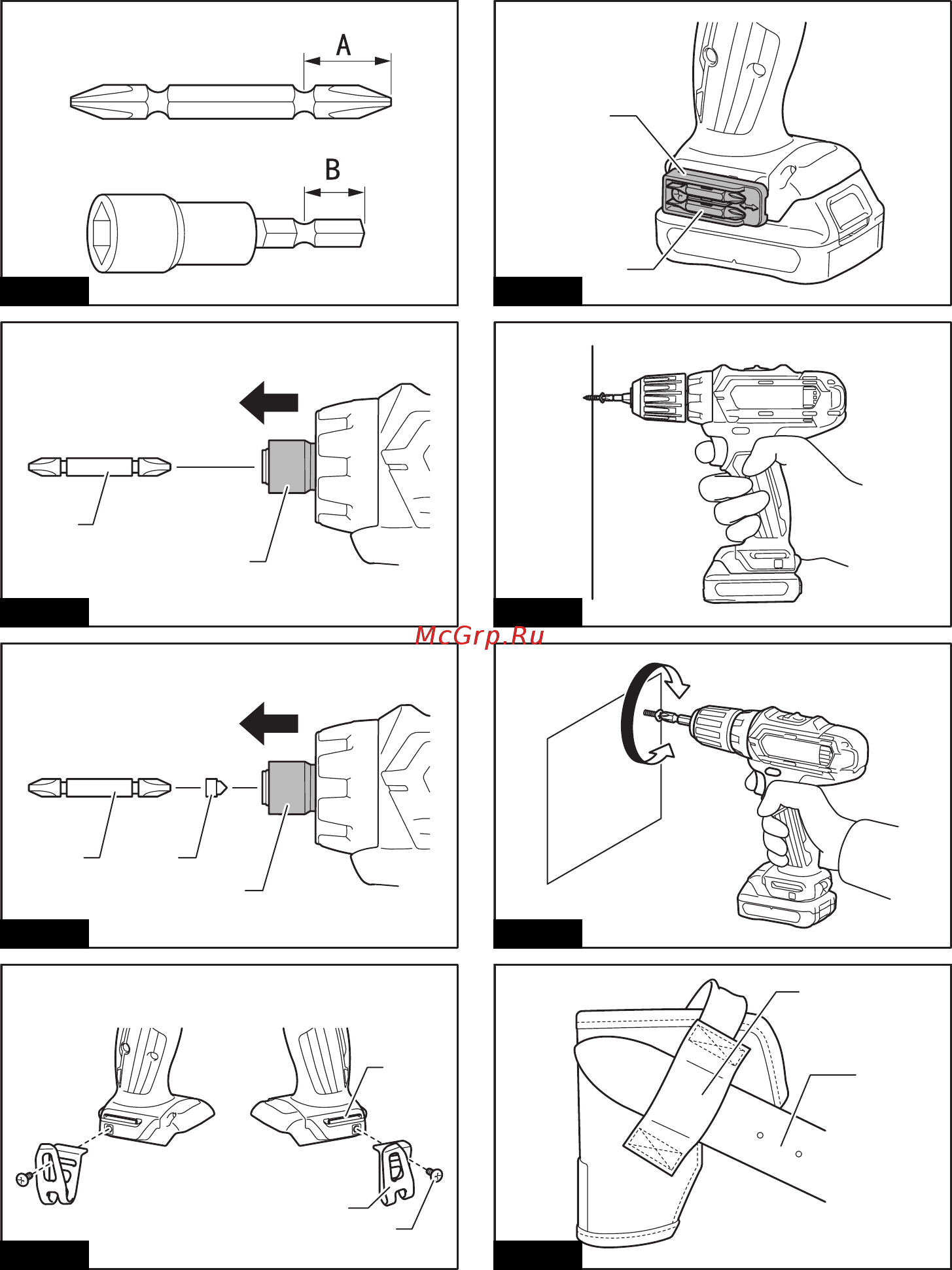 Makita Дрель-шуруповерт DF331DWYE +Рулетка PGC-80520 Инструкция по эксплуатации онлайн [3/72] 504926