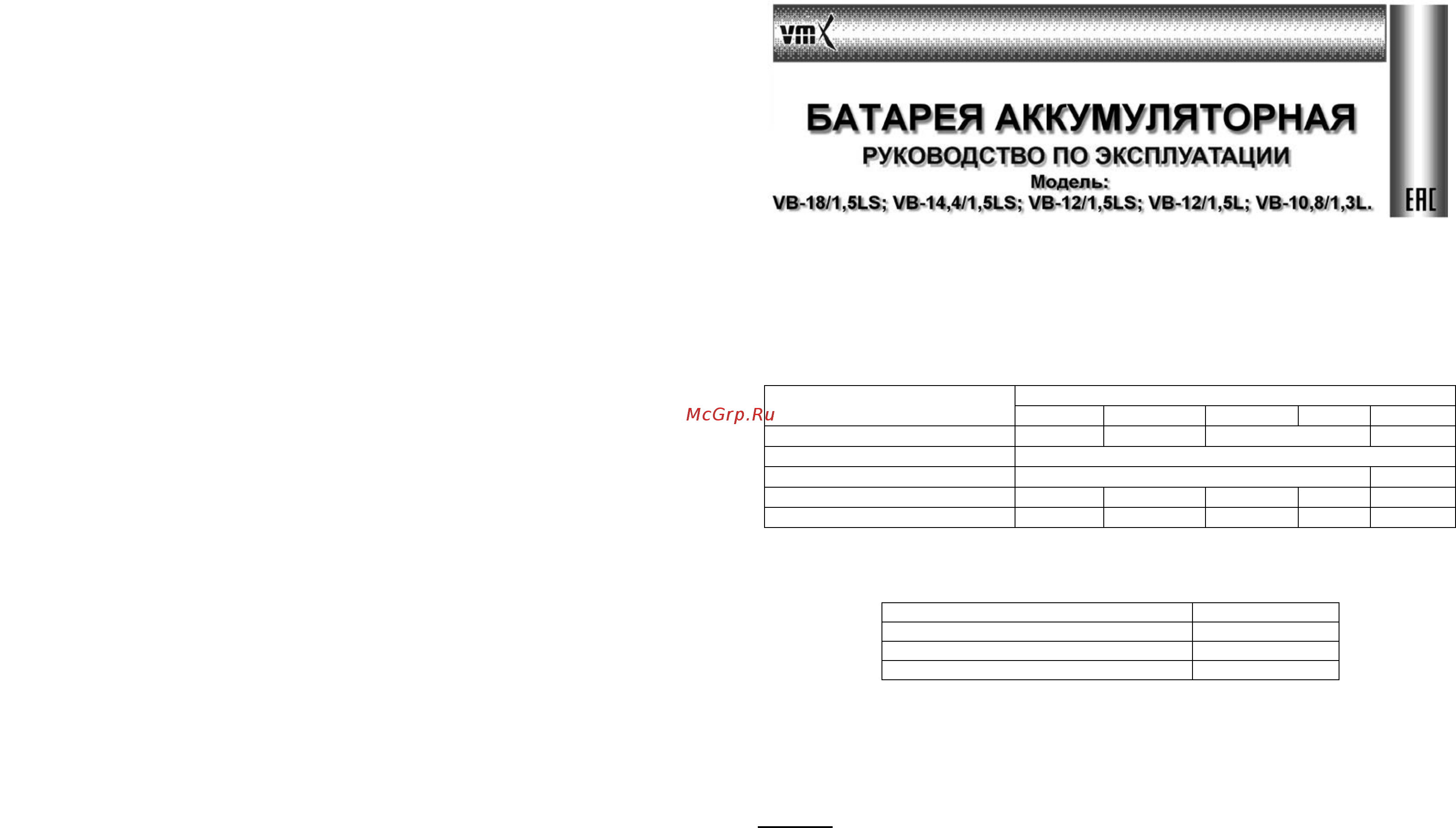 Энкор VDS-10/12L серия VMX 510005 [10/16] Энкор vmx аккумулятороная батарея
