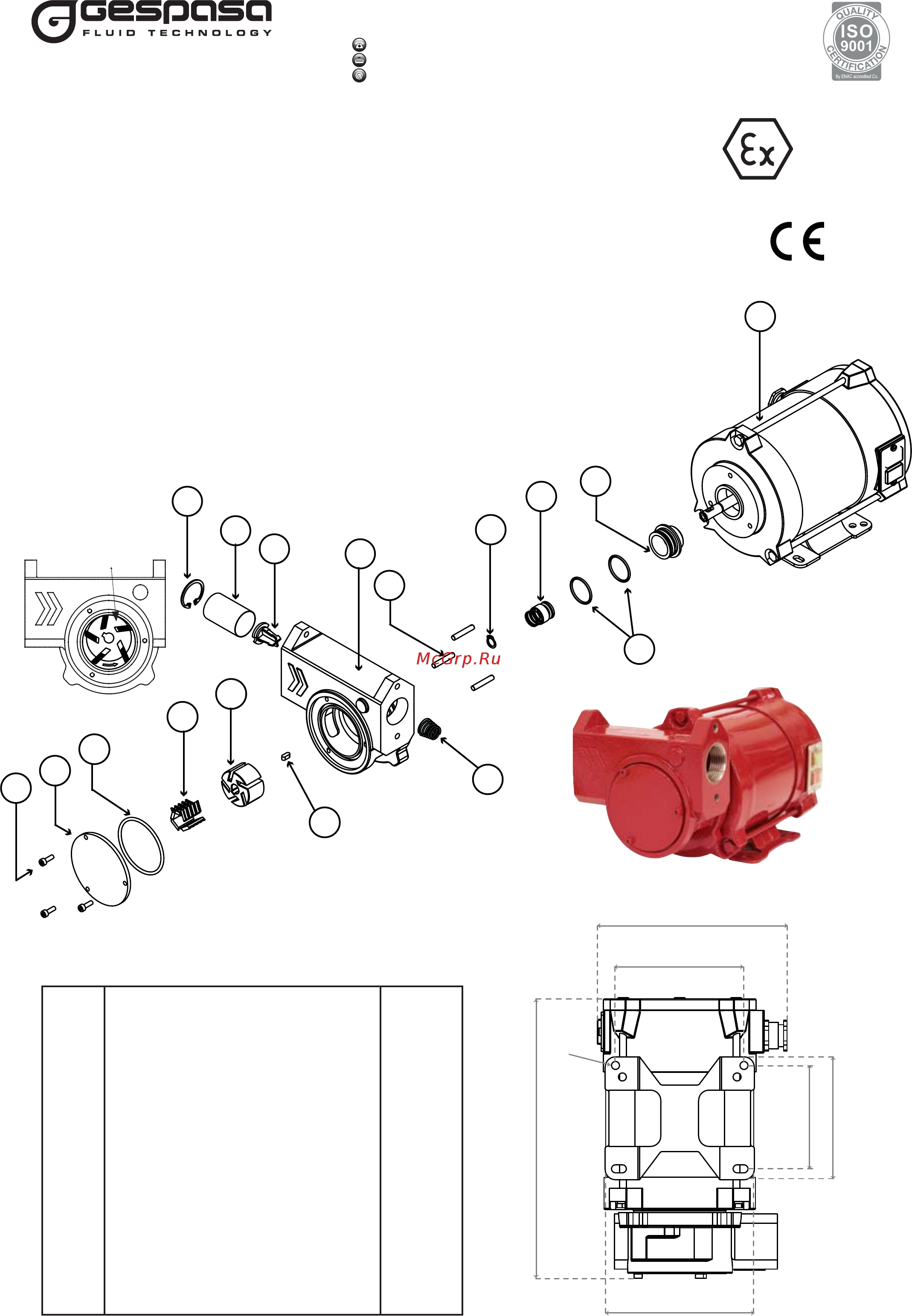 Gespasa IRON-50 Ex 230 VAC (10035) Инструкция по эксплуатации онлайн