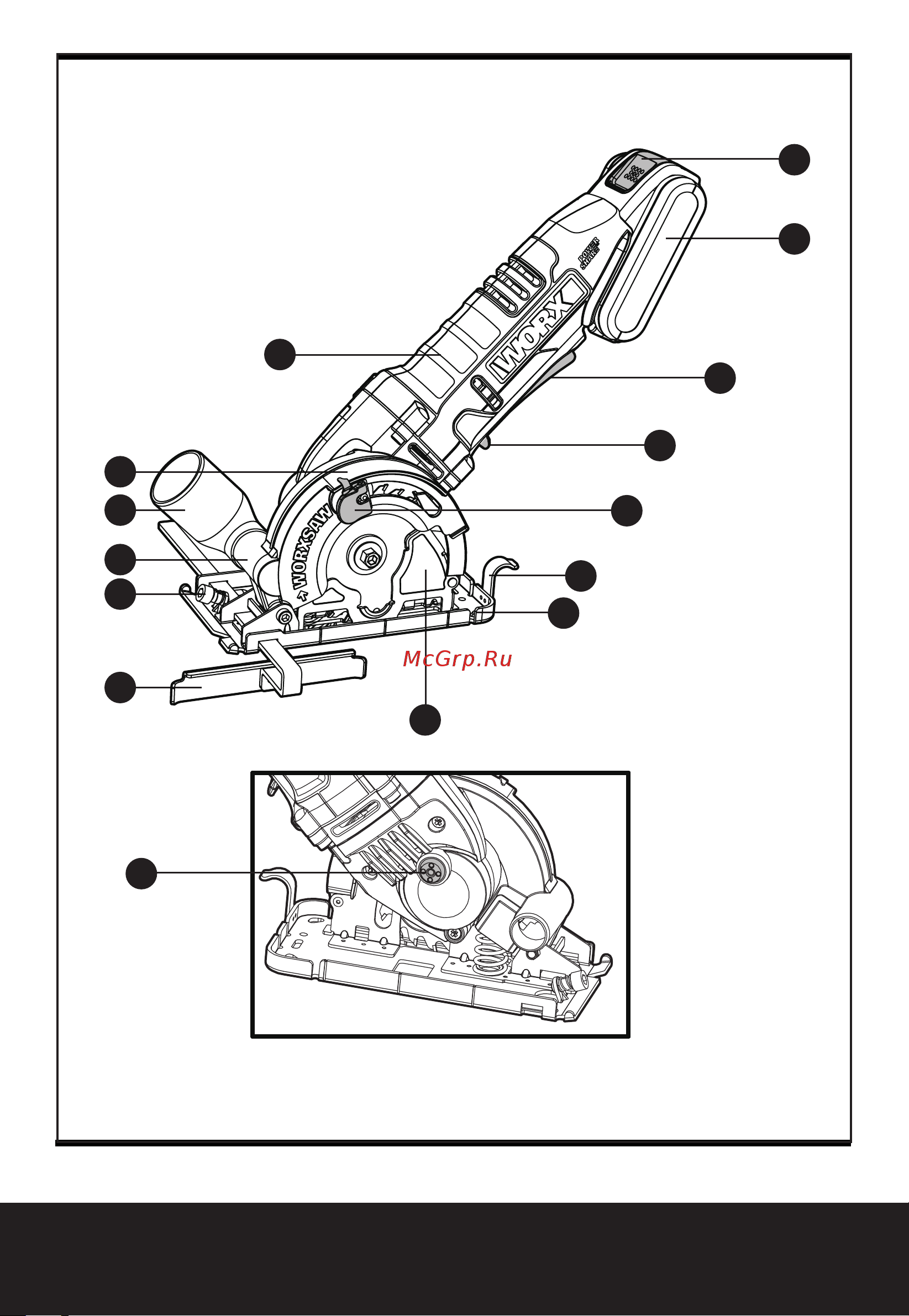Worx SAW WX527.9 без акк. и з.у Инструкция по эксплуатации онлайн [3/132] 672376