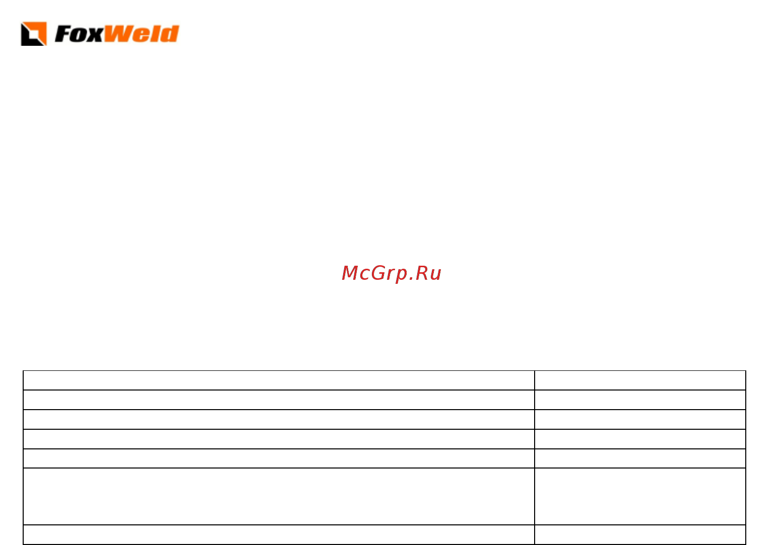 Foxweld 4429 БПО-5-СВ-АЛ Инструкция по эксплуатации онлайн
