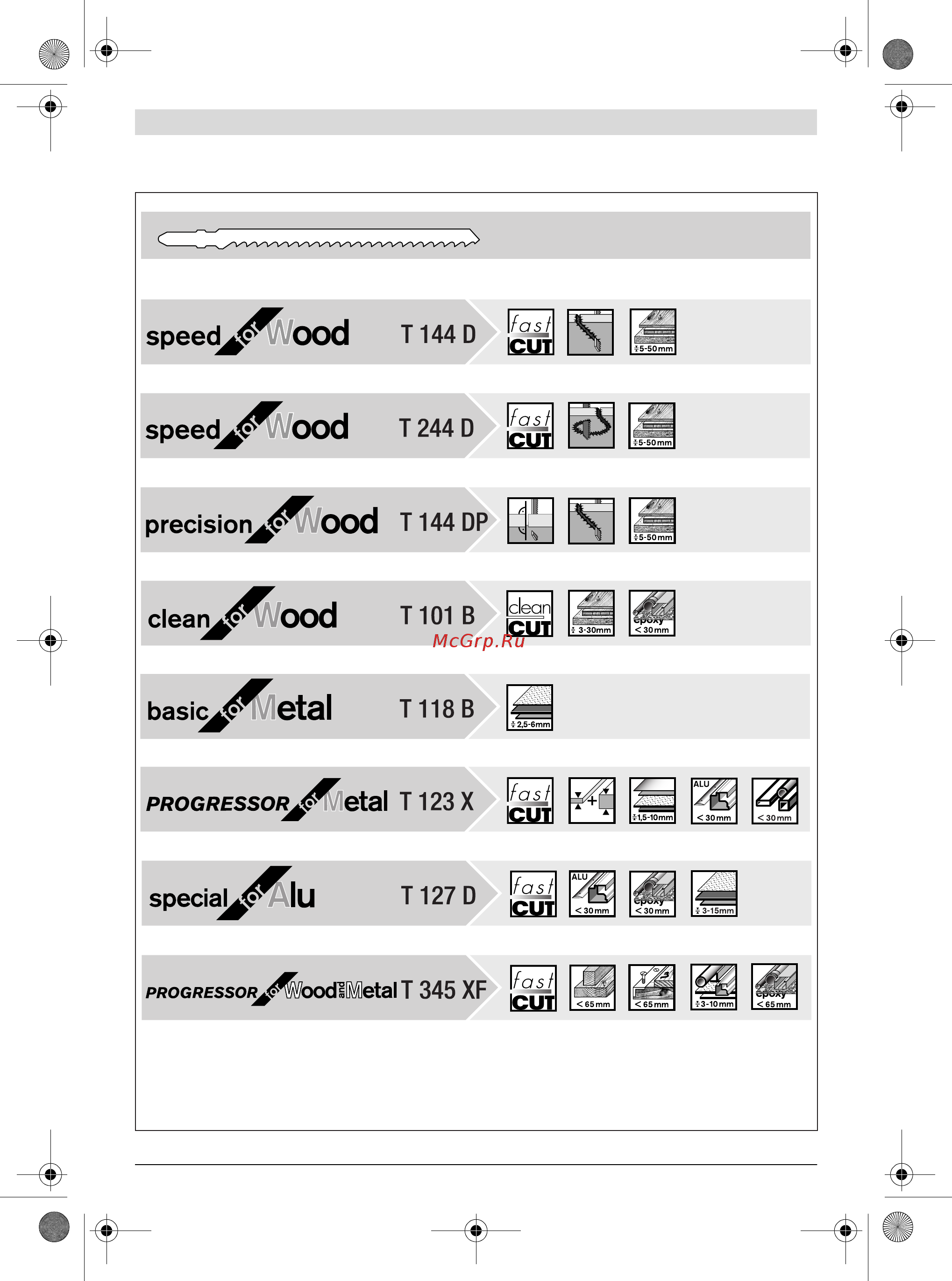 Bosch Лобзик GST 700 (06012A7020) +Набор бит Max Grip (2608522134) [154/157] Obj_buch 3039 002 book page 154 tuesday may 16 2017 9 52 am