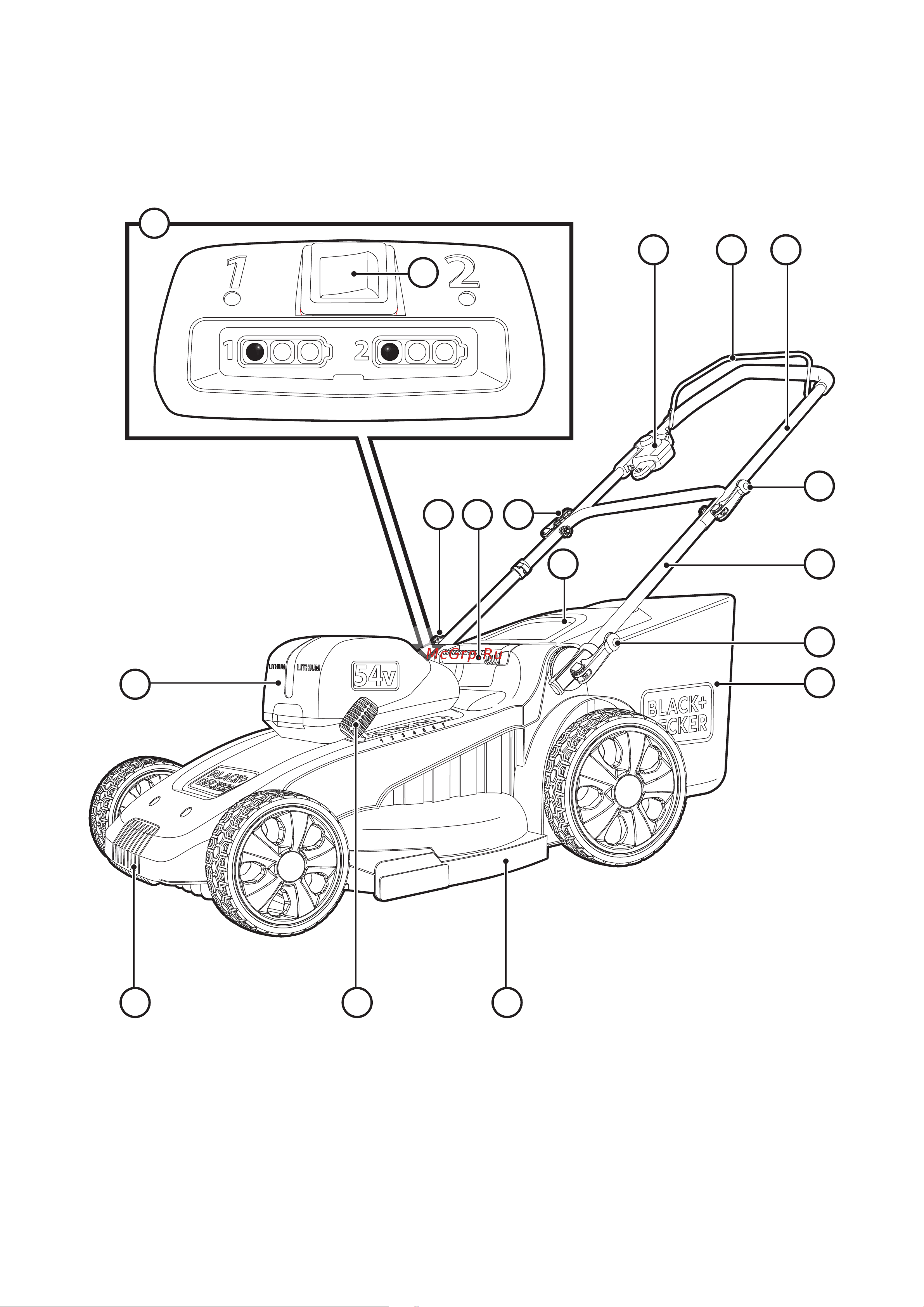 Black & Decker CLM5448PC2 Инструкция по эксплуатации онлайн [2/36] 505310