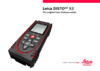 Leica Disto X3 (150 м) Инструкция по эксплуатации