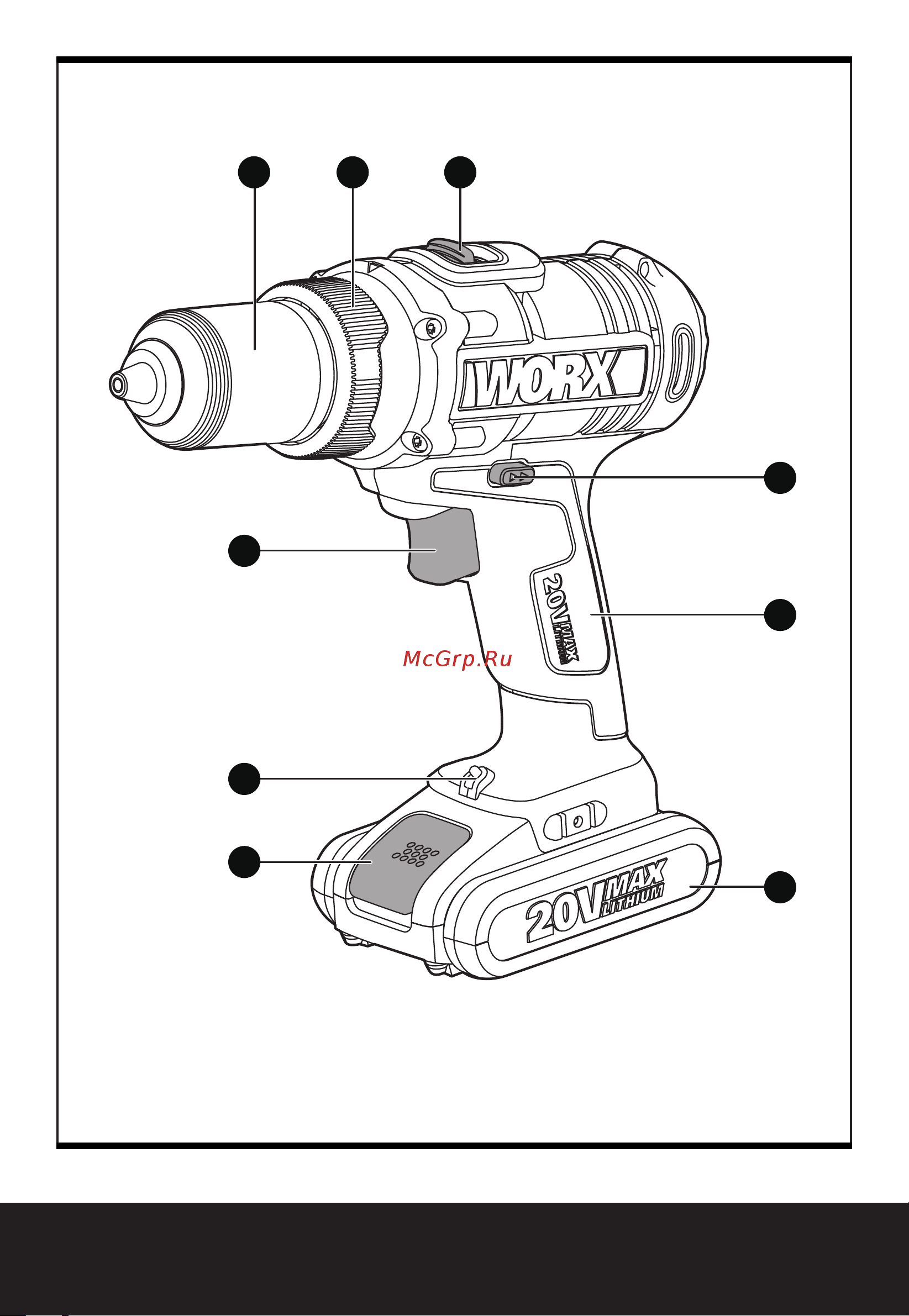 Worx WX183.1 Инструкция по эксплуатации онлайн [3/120] 505457