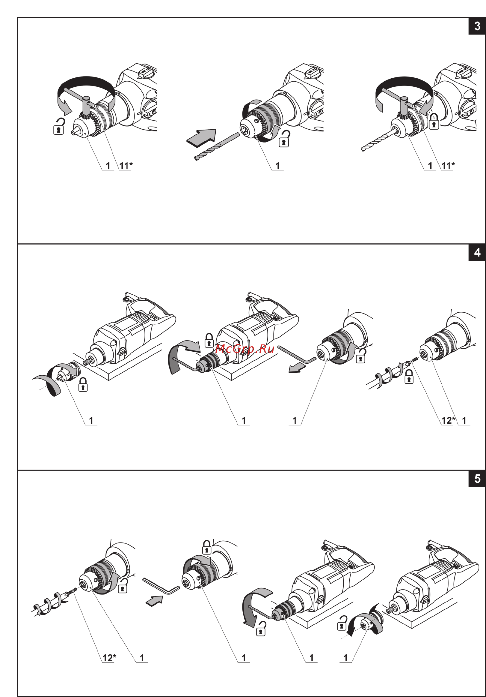 Crown Дрель ударная CT10032 + подарок Сумка поясная WORKPRO W081015 Инструкция по эксплуатации онлайн [6/140] 505459