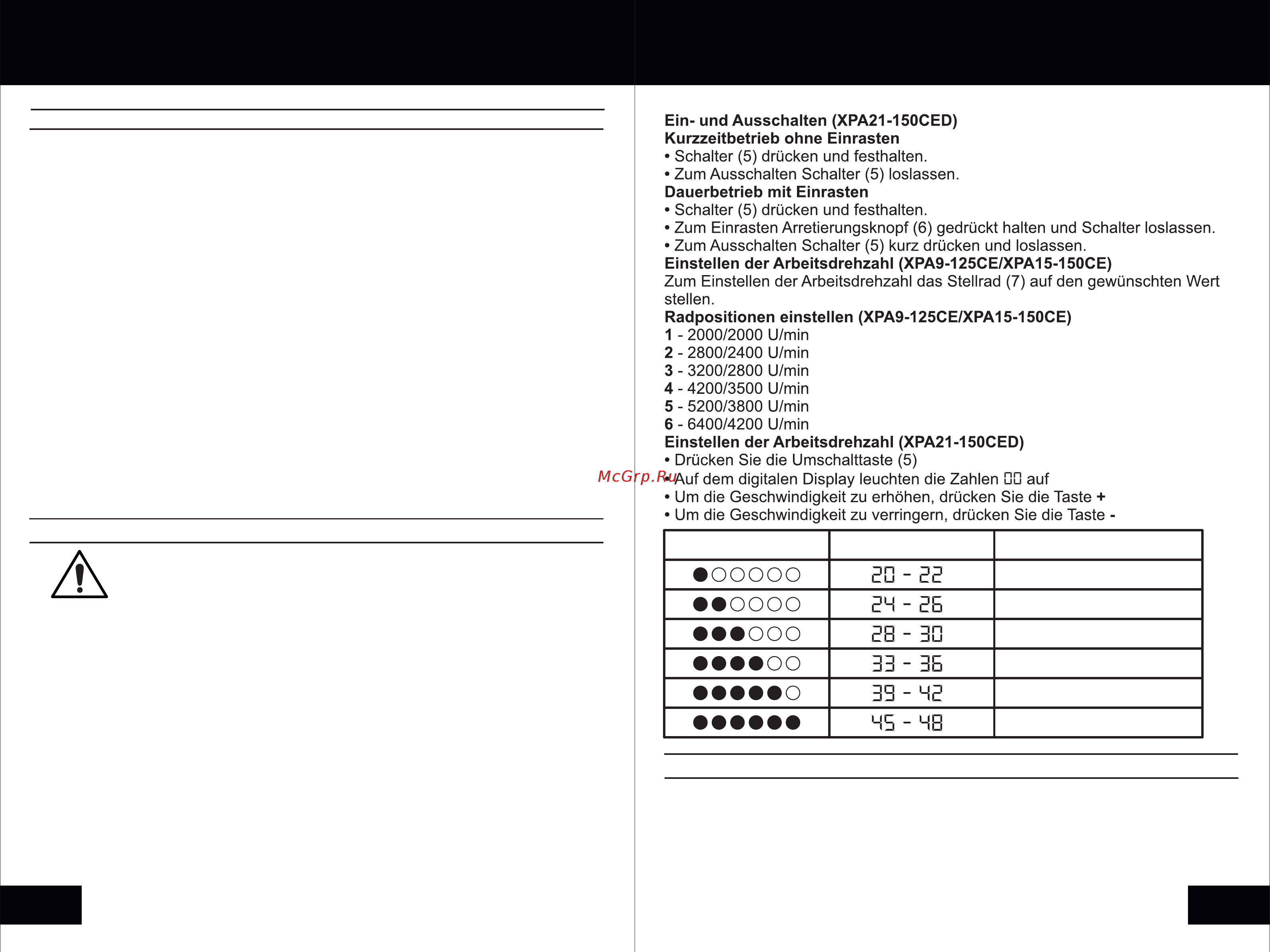 STATUS XPA15-150CE 03390401 [10/26] Страница 10