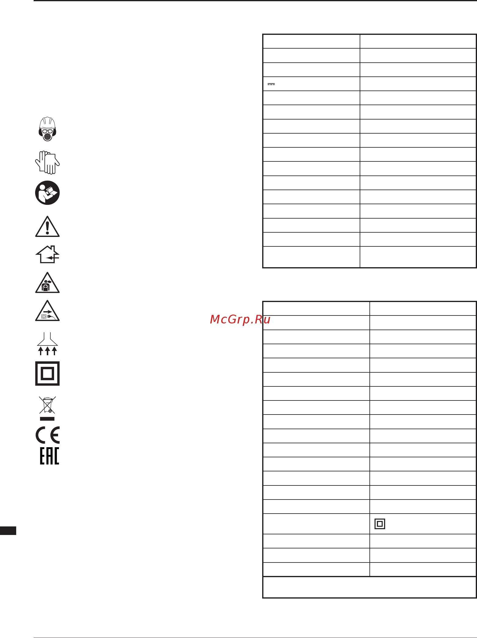 Triton TR894303 [6/84] Description of symbols