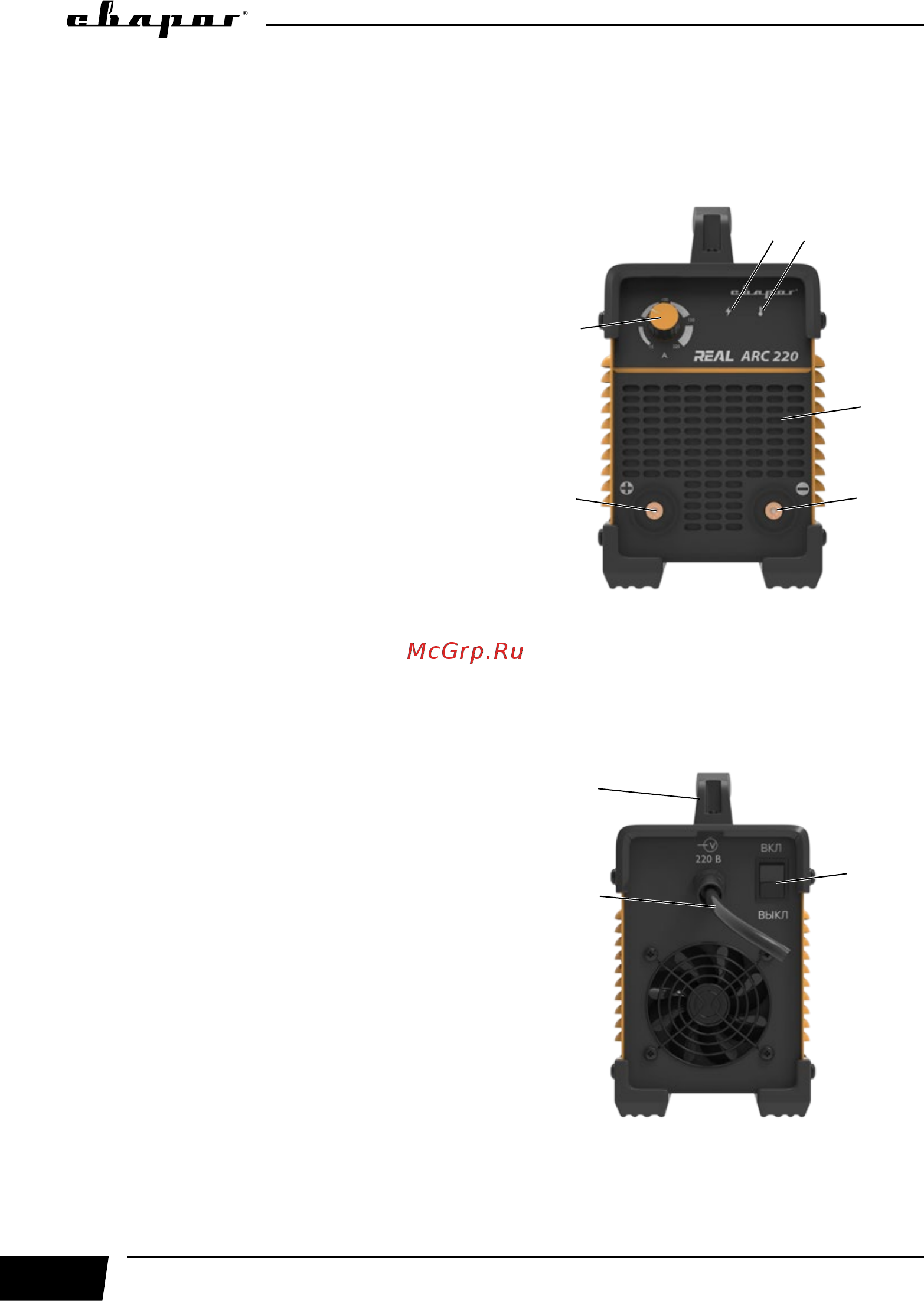 Сварог ARC 200 REAL Z238N 95726 [10/17] Описание аппарата