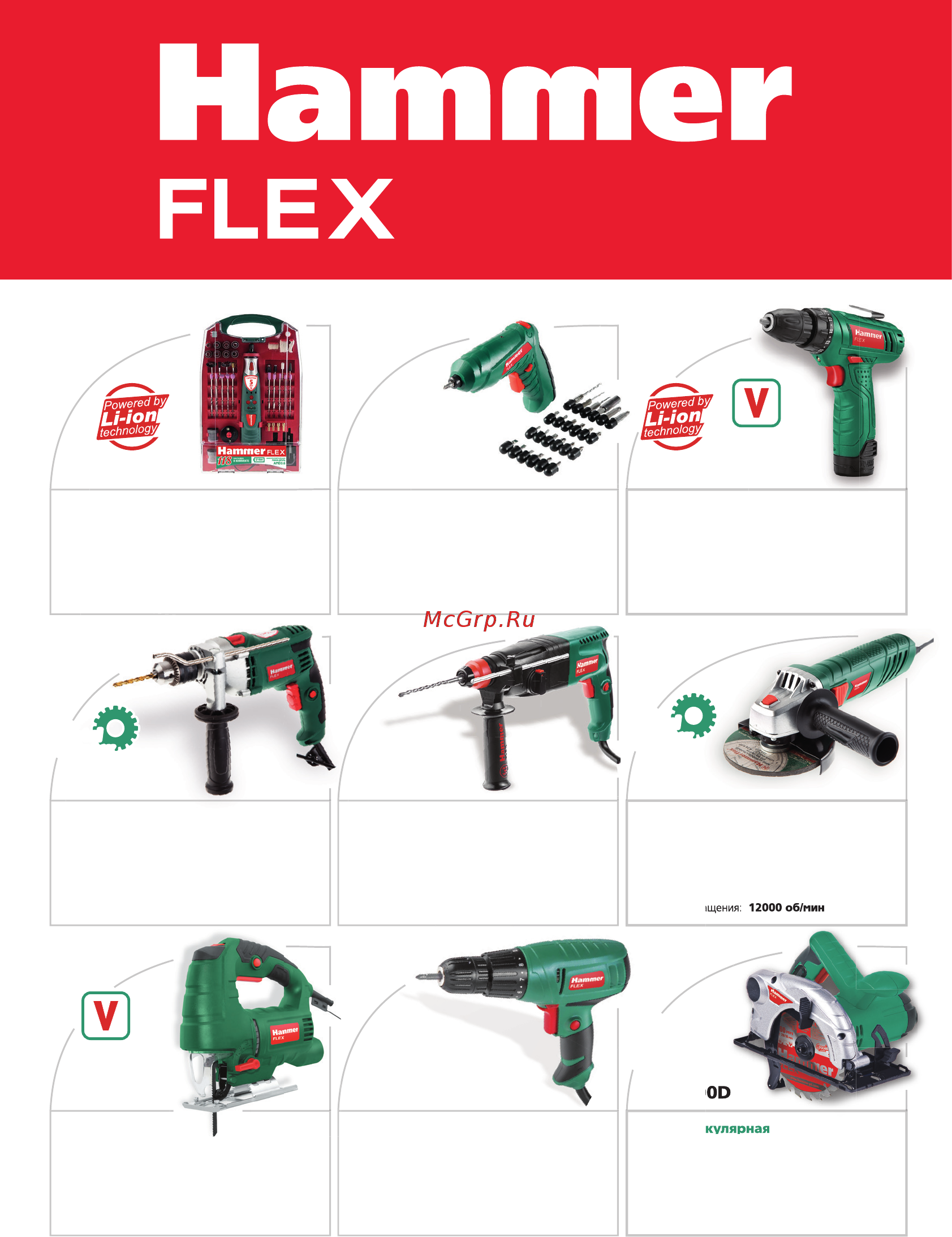 Hammer Flex OSM480 (168-011) [20/20] Аккумуляторная дрель