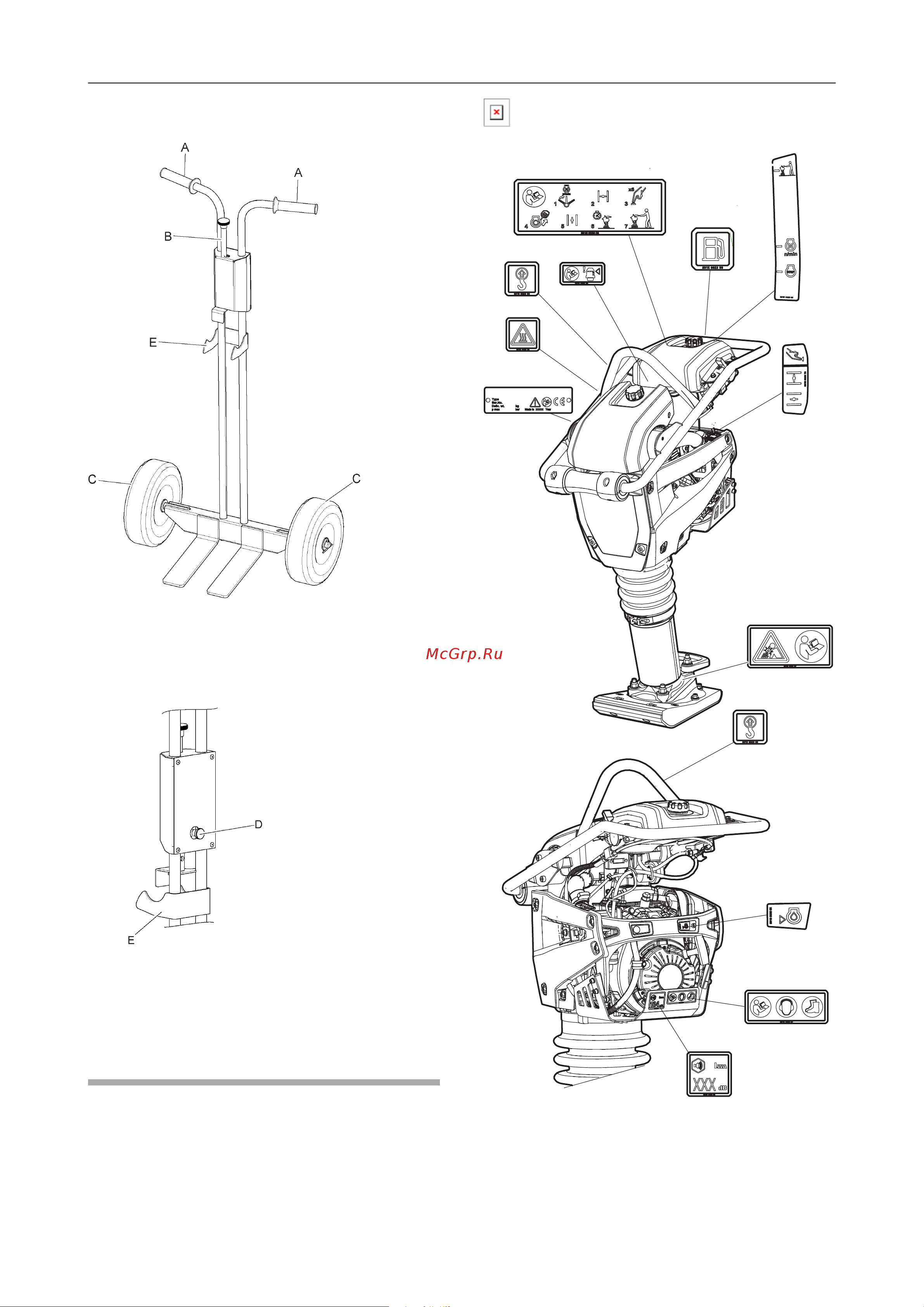 Husqvarna LT 5005 9 [14/33] Наклейки и обозначения