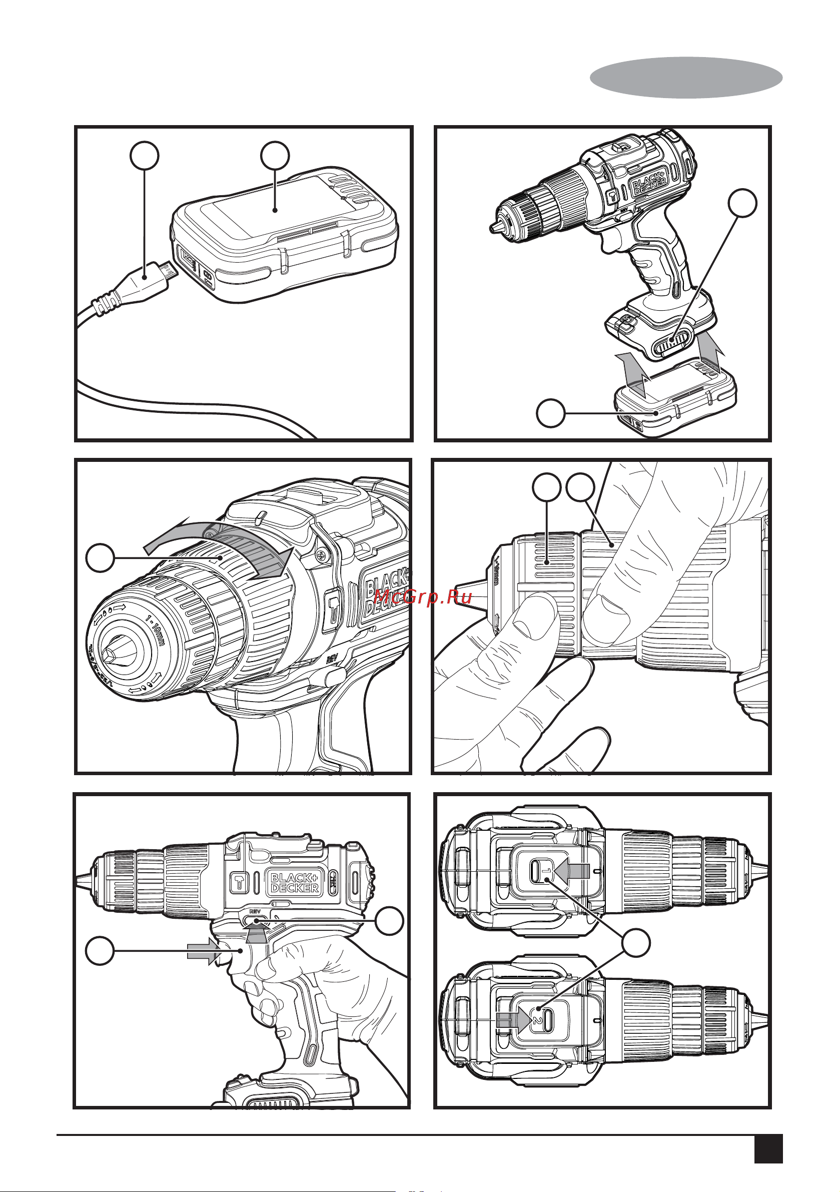 Black & Decker BDCHD12S1 Инструкция по эксплуатации онлайн [3/35] 505838