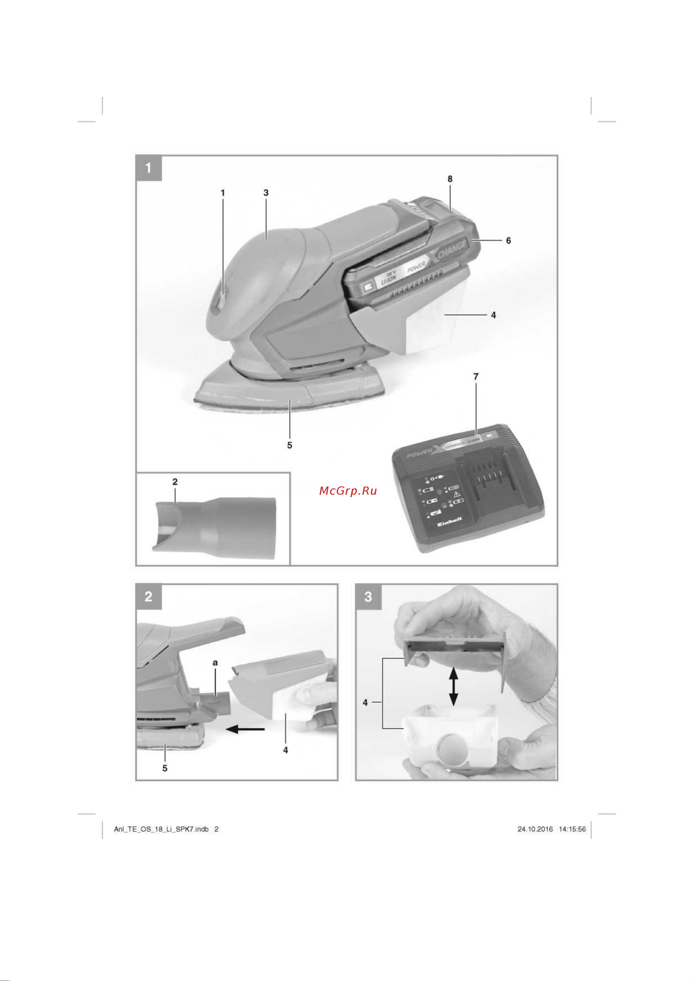 Einhell TE-OS 18/1 Li - Solo 4460713 Инструкция по эксплуатации онлайн [2/13] 861301