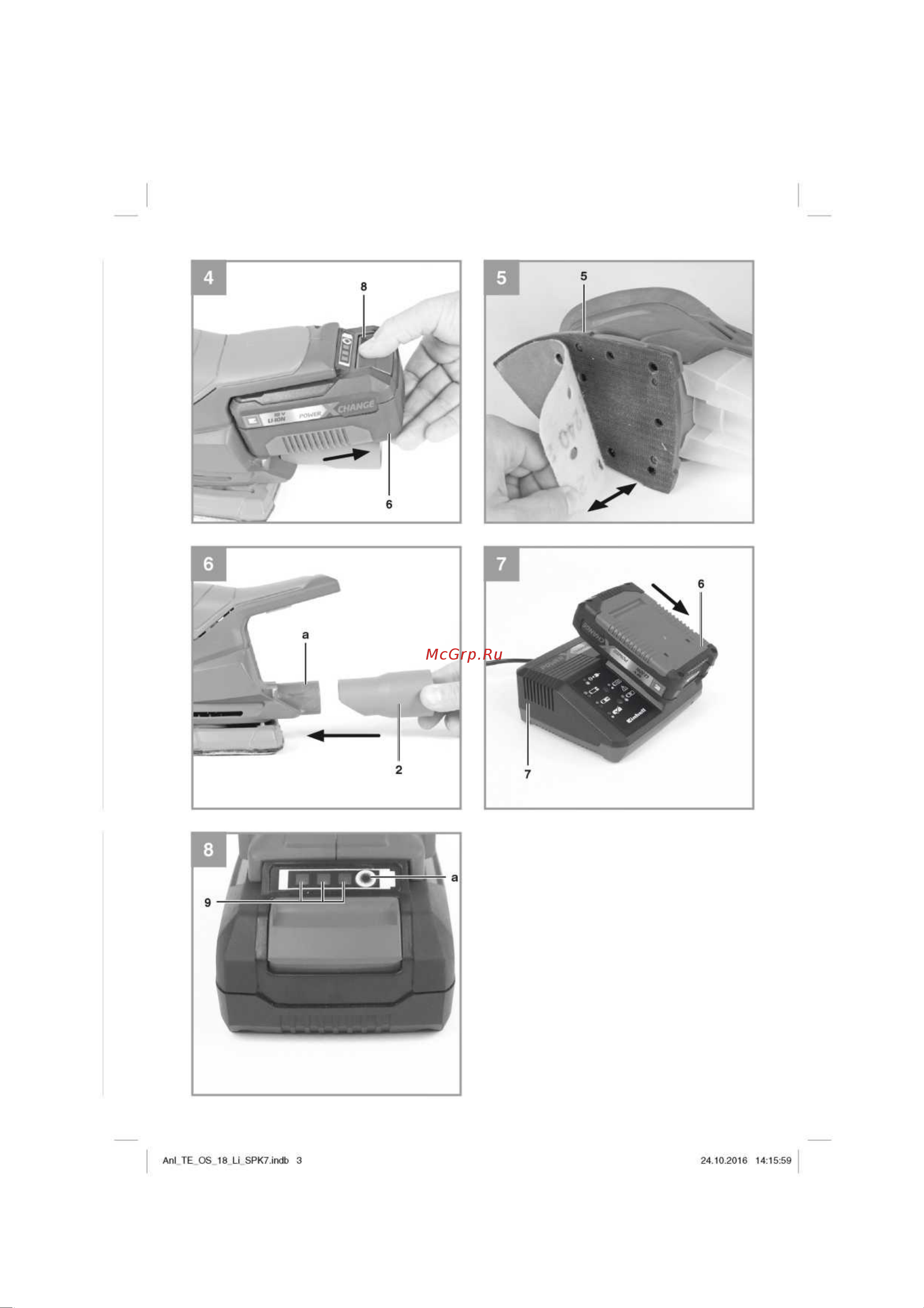 Einhell PXC TE-OS 18/1 Li-Solo (4460713) без акк. и з.у Инструкция по эксплуатации онлайн [3/13] 663585