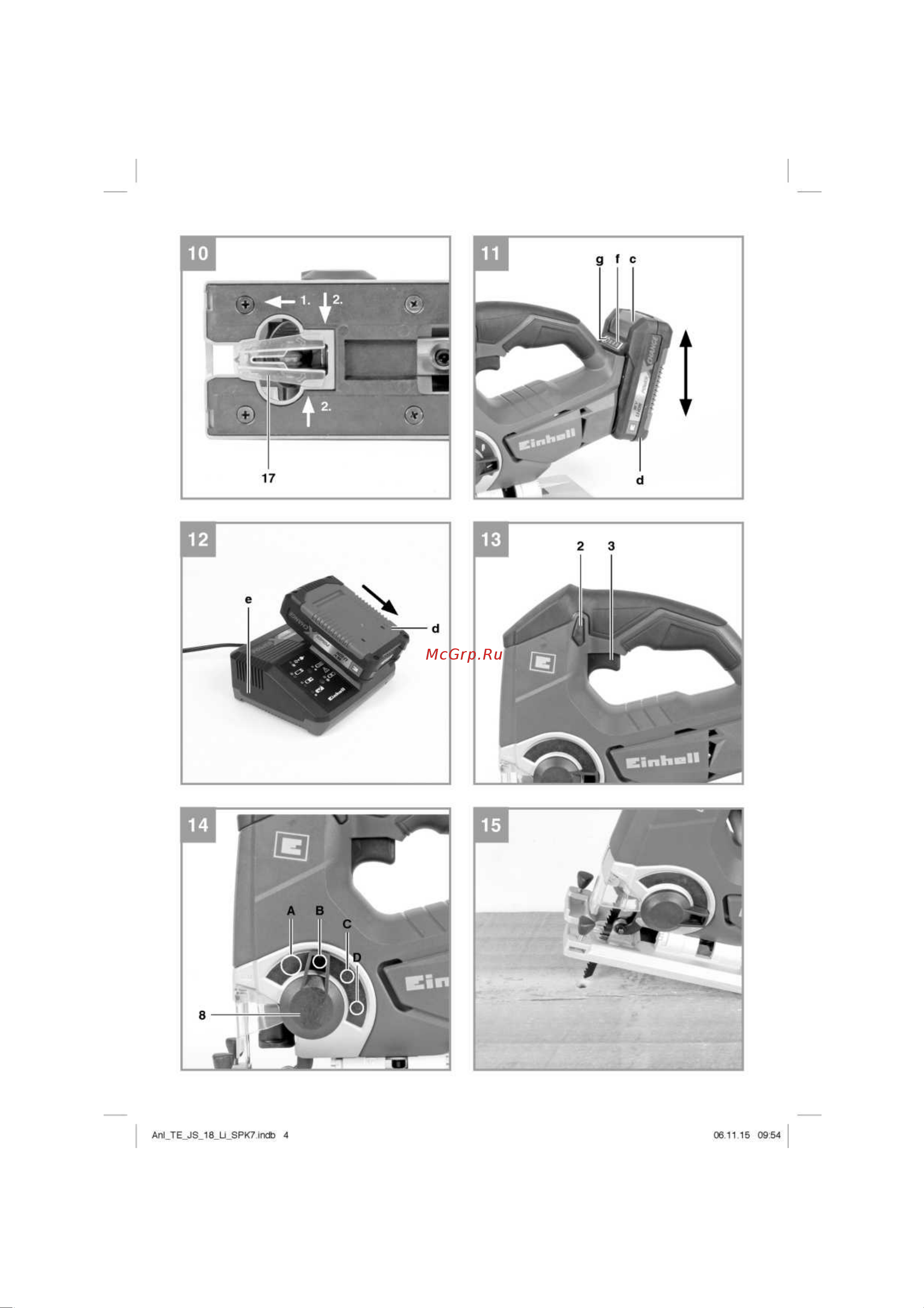 Einhell PXC TE-JS 18 Li-Solo (4321200) Инструкция по эксплуатации онлайн [4/16] 505710