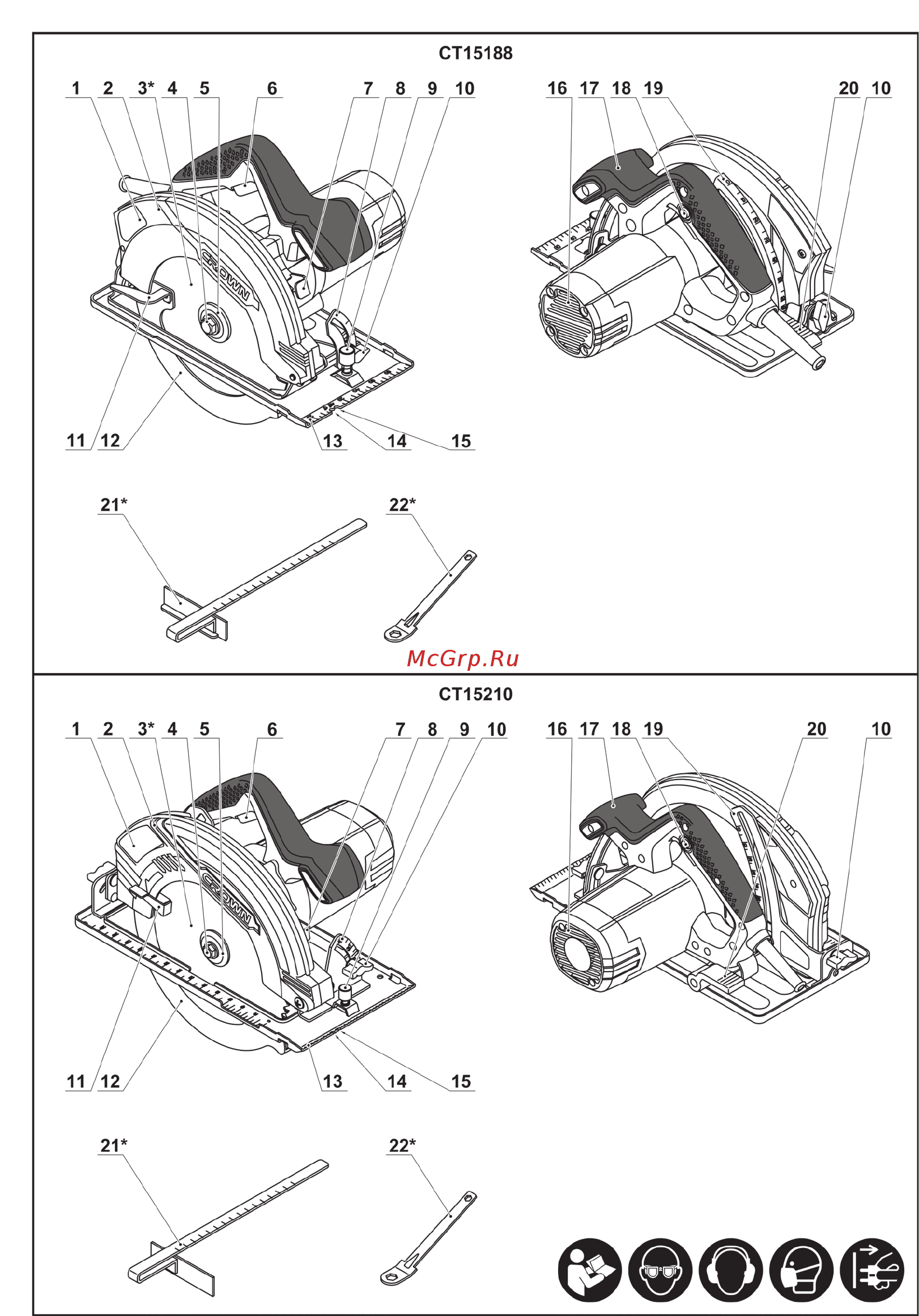 Crown CT15188-190 Инструкция по эксплуатации онлайн [6/168] 505758