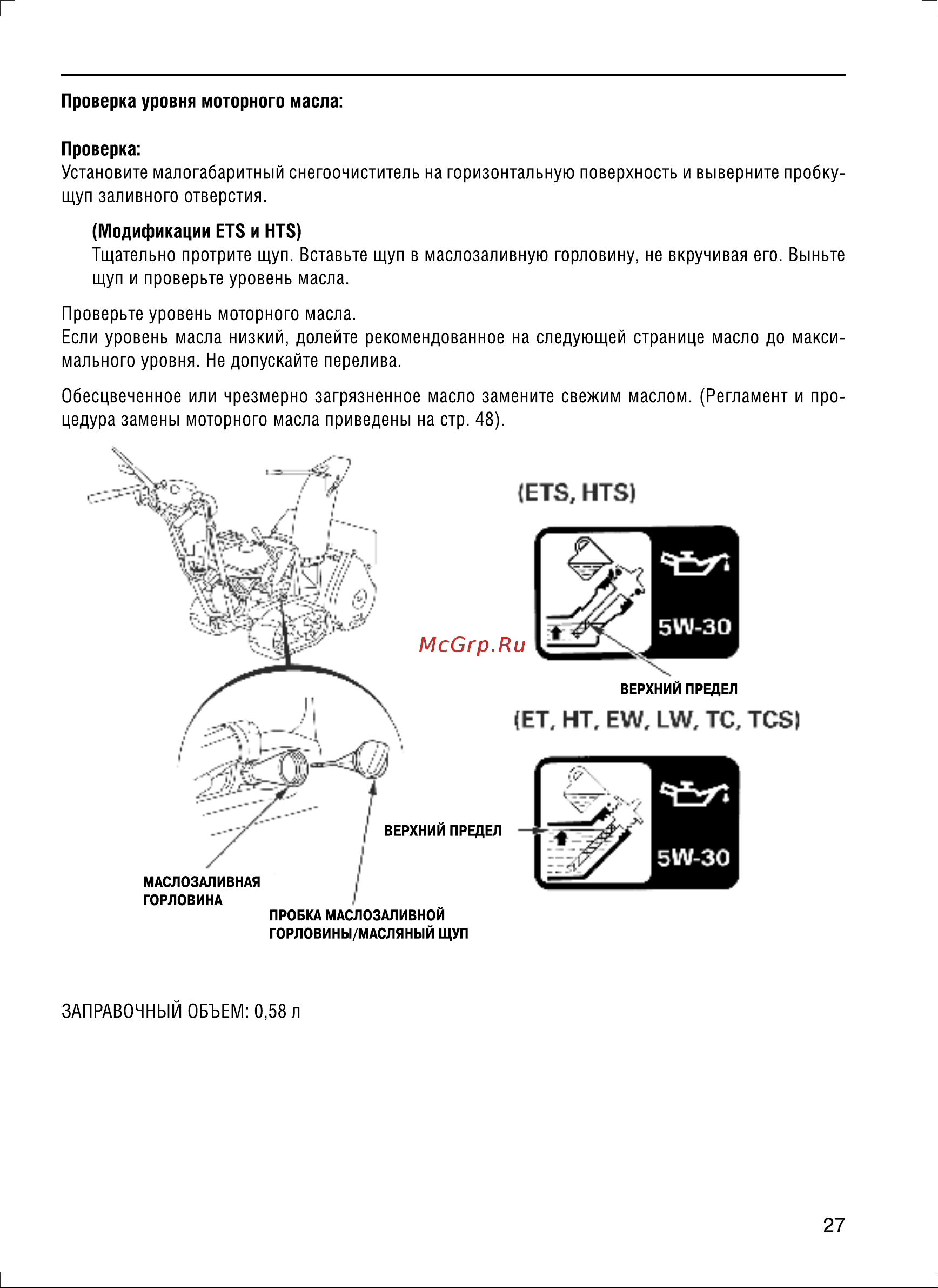 Honda HSS655ET1 [27/64] Et ht ew lw тс tcsi