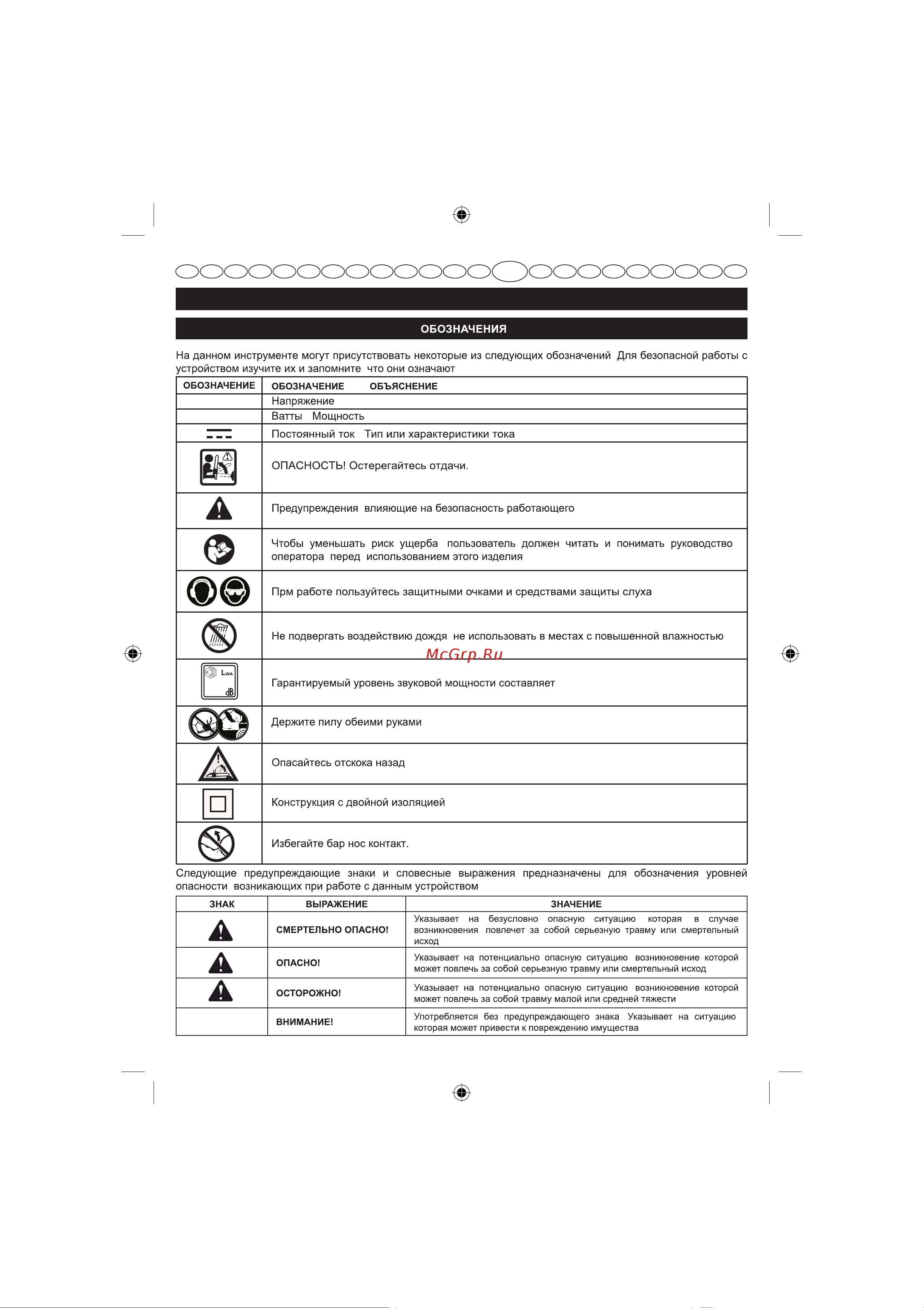 Greenworks GС82CSK5 2001607UB [7/25] Русский перево д оригинальных инструкций