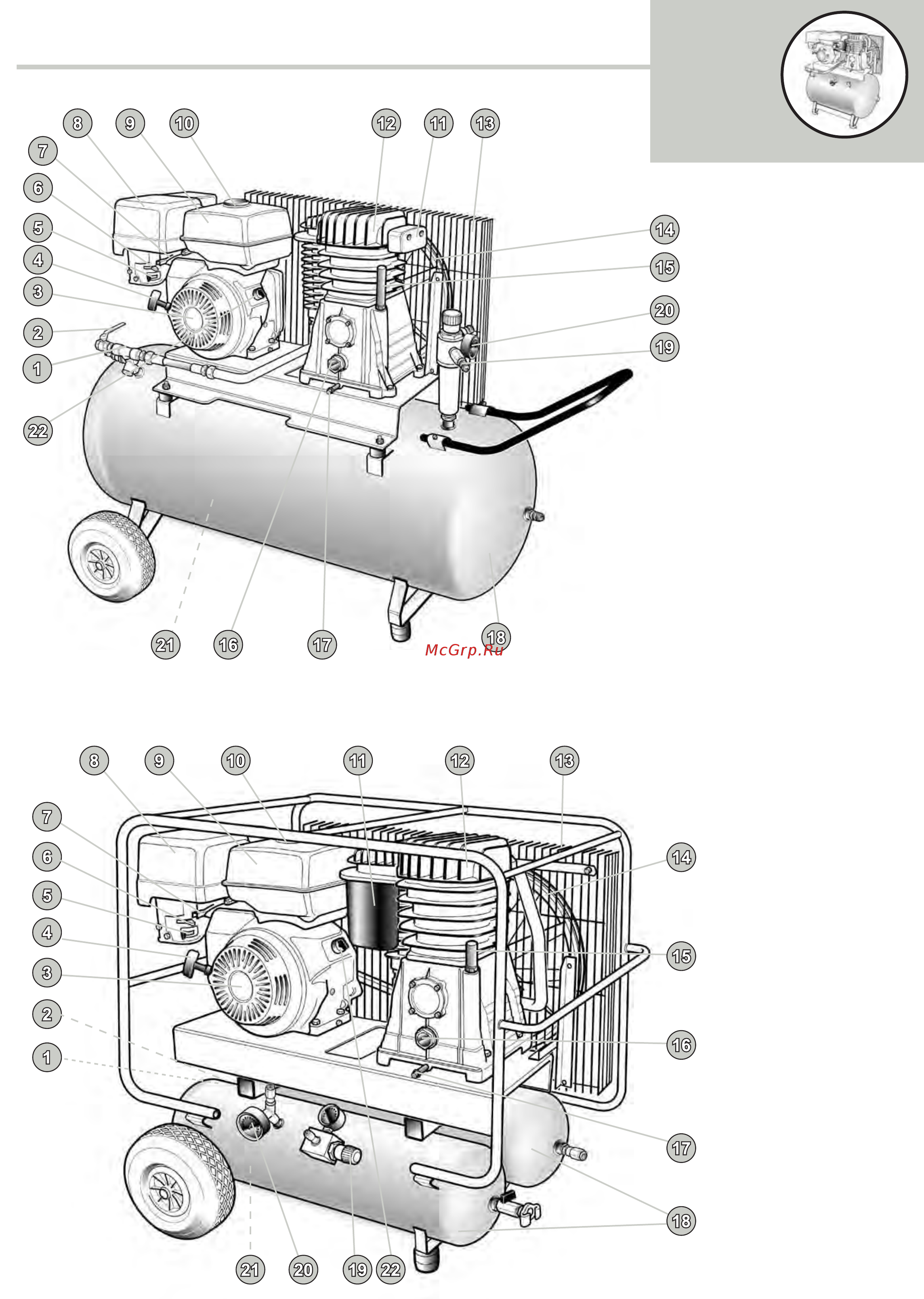 ABAC A39B/100 5HP EngineAIR [4/14] Описание