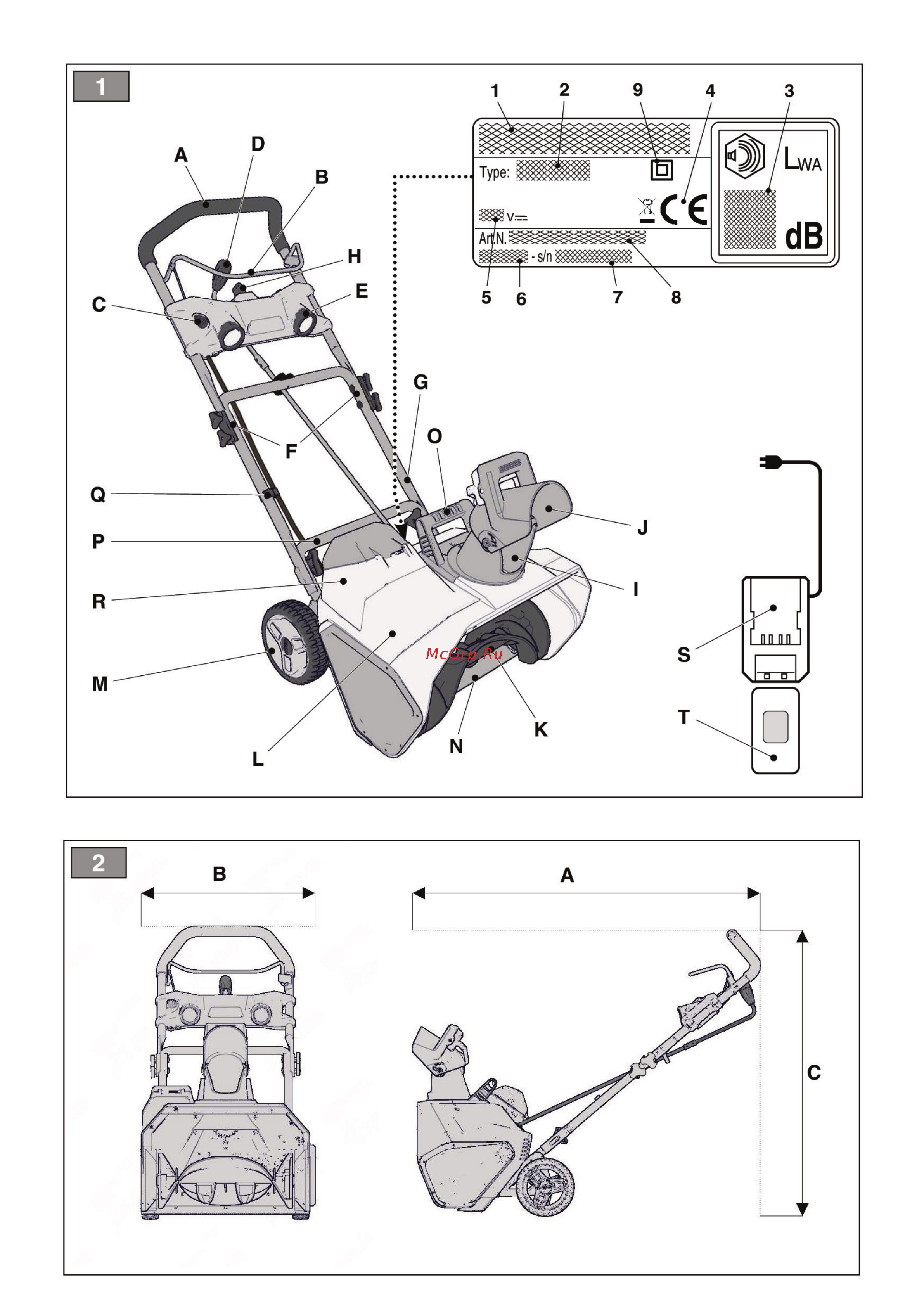 Stiga ST 8051 AE без акк. и з.у Инструкция по эксплуатации онлайн [3/27] 667898