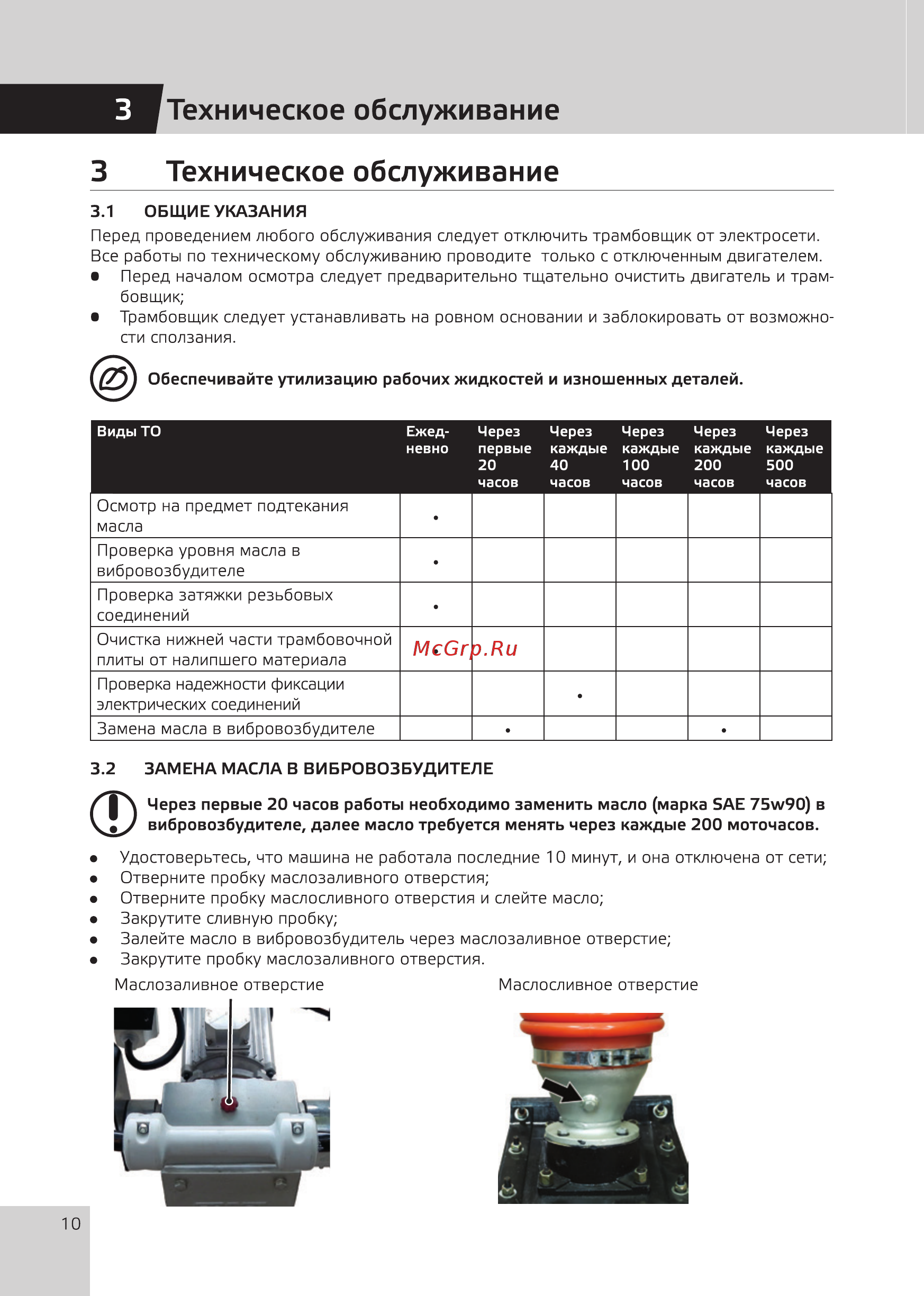 Grost TR90Е1 (110489) [12/20] Техническое обслуживание