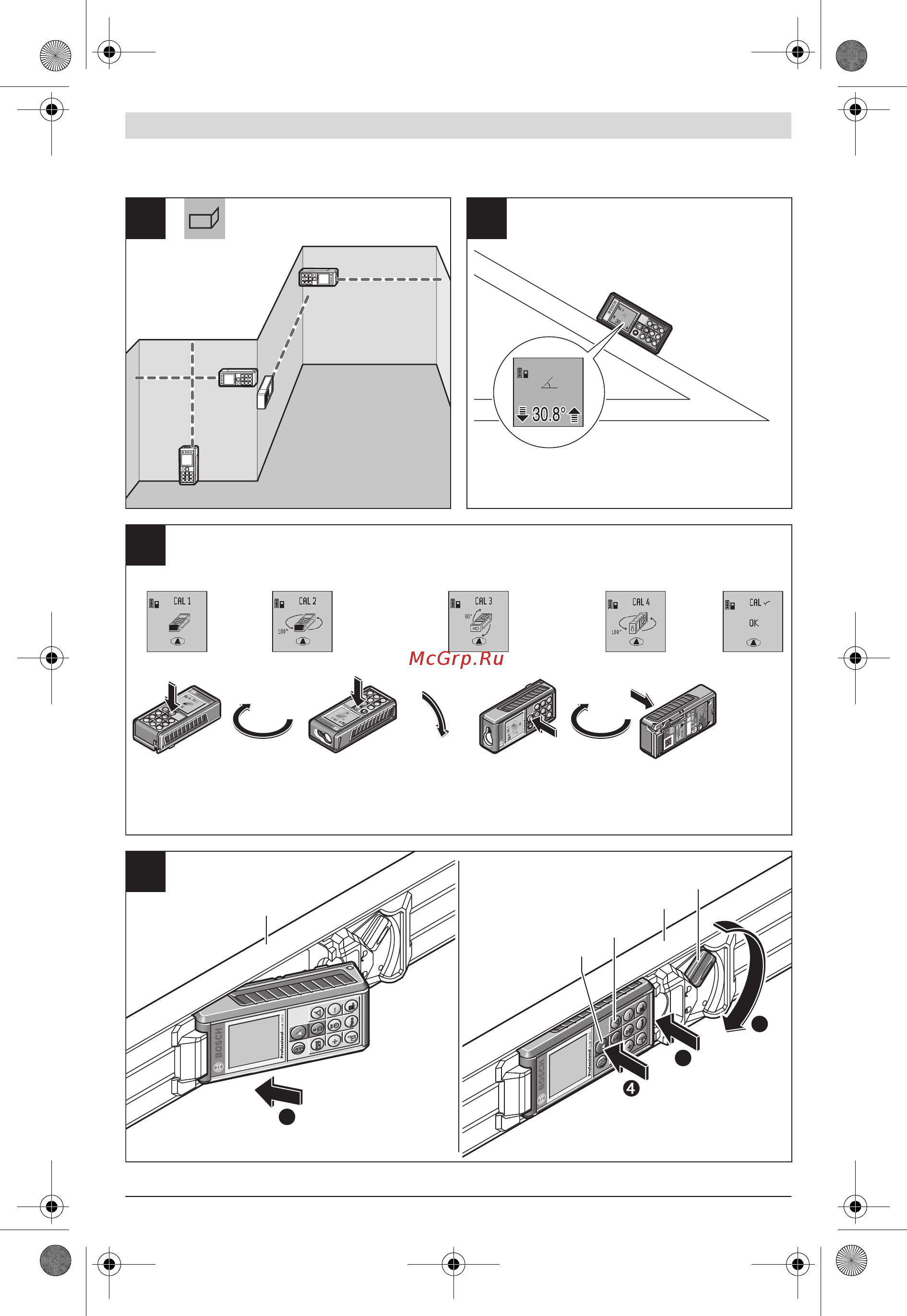 Bosch GLM 100 C Professional (0601072700) + Детектор PMD7 [5/369] º 90º 180º