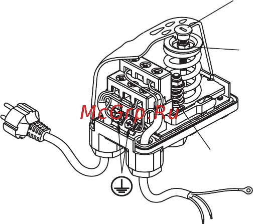Unipump АКВАРОБОТ JET 100 L г/а 2л [8/10] Регулировка реле давления