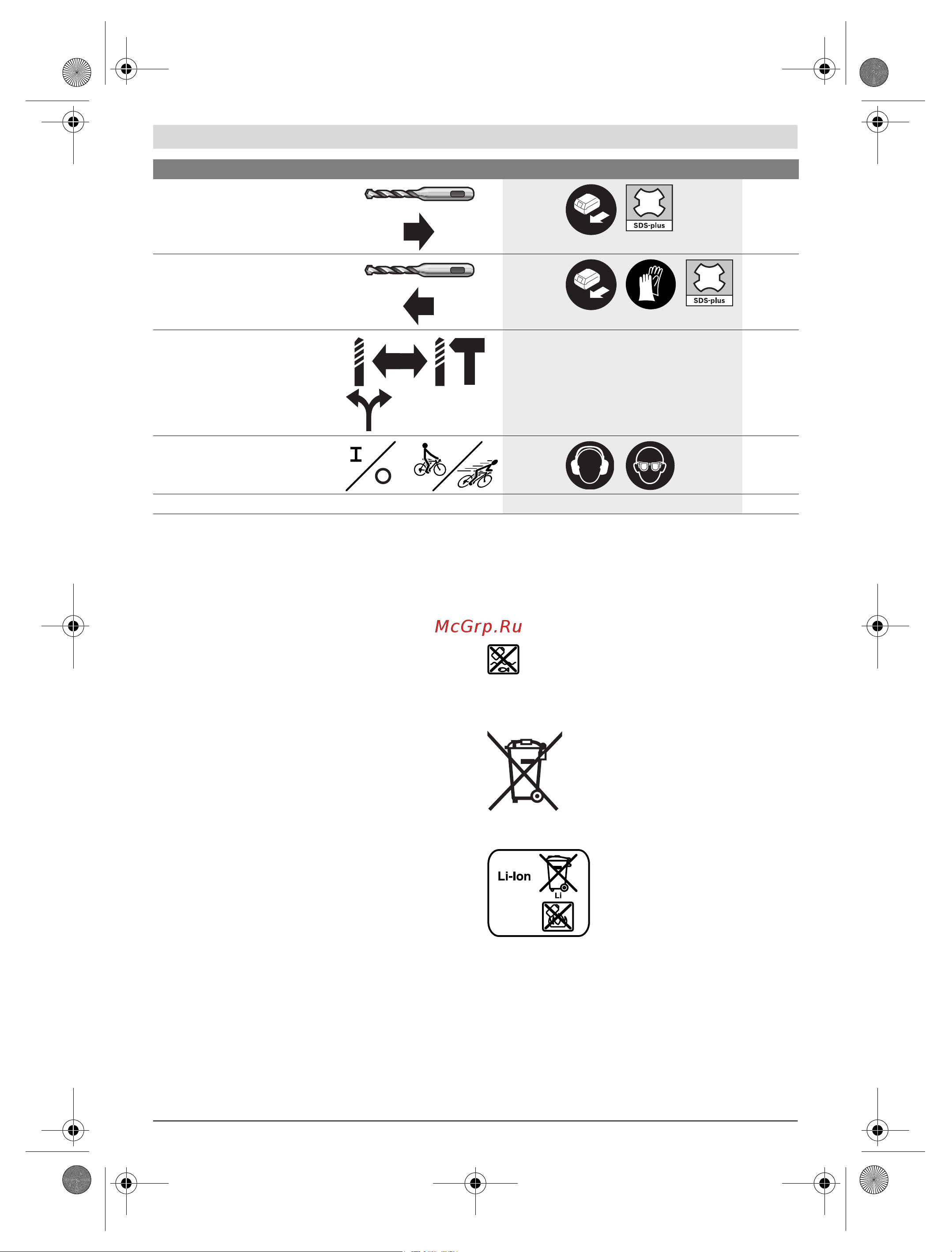 Bosch 0611905300 GBH 18 V-LI Compact (0611905300) без акк. и з.у [52/185] Avfallshantering
