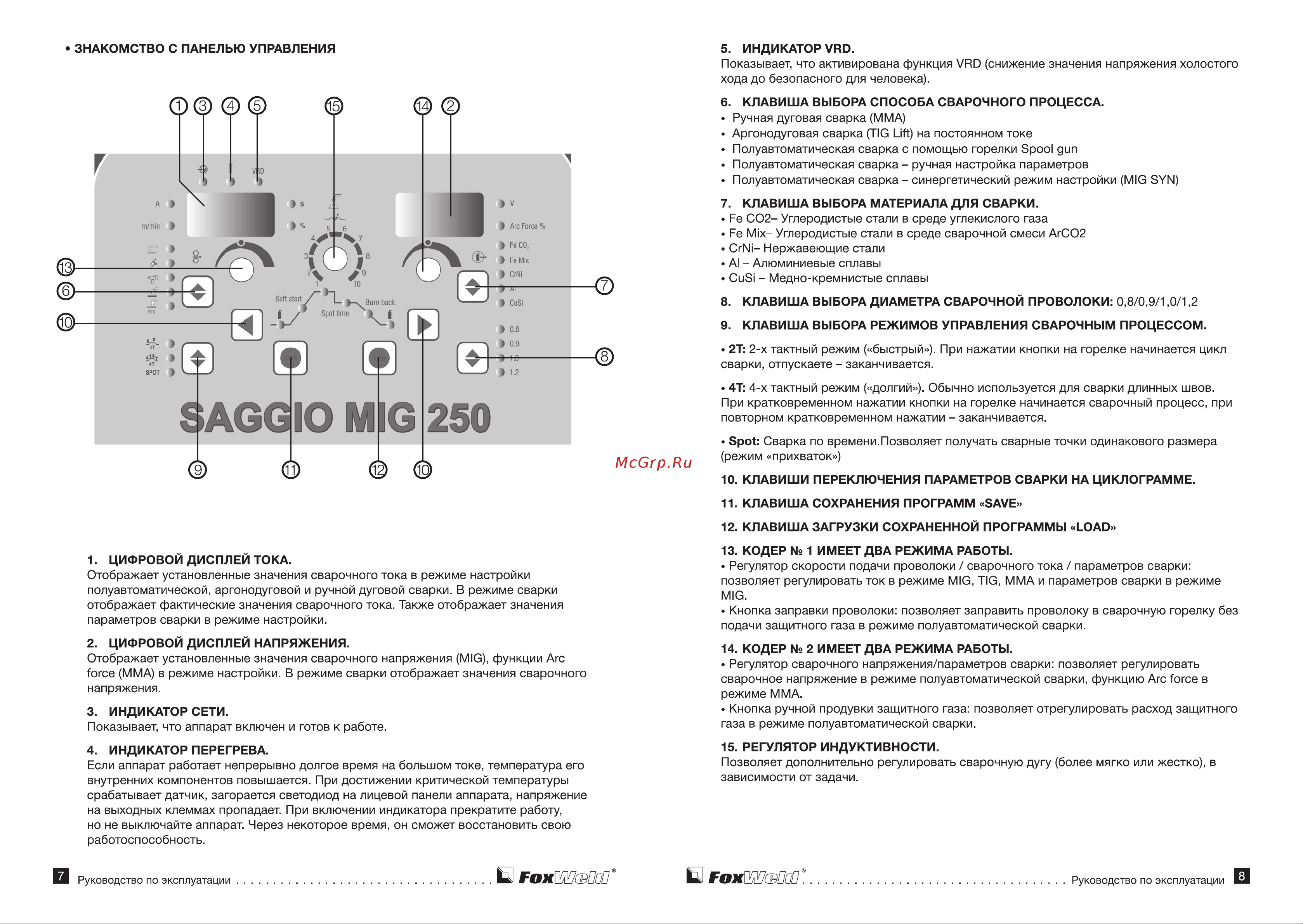Foxweld SAGGIO Mig 250 (6133) [5/11] Дм ж